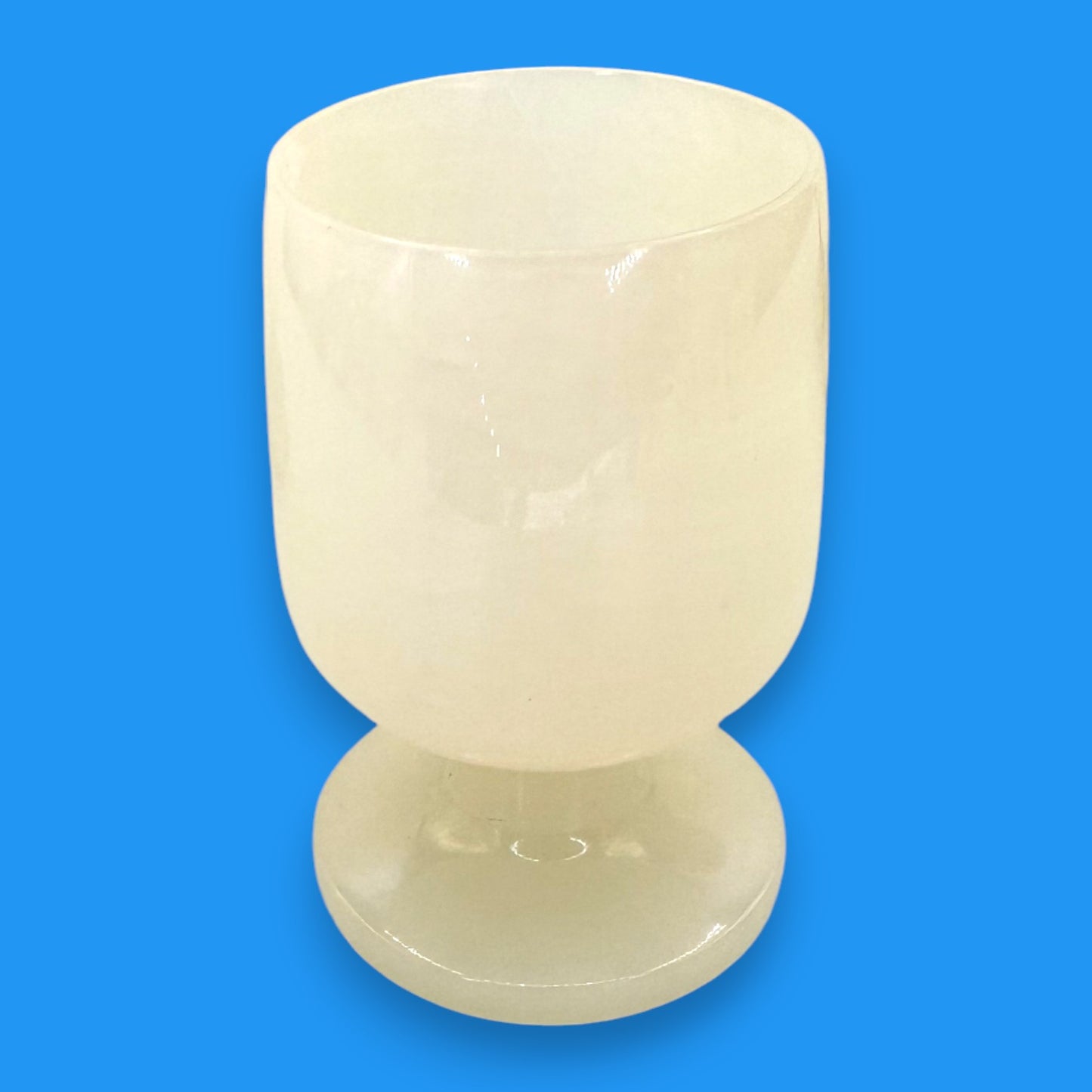 Vintage Onyx Marble Wine Goblets – Mid-Century Barware Set of 4