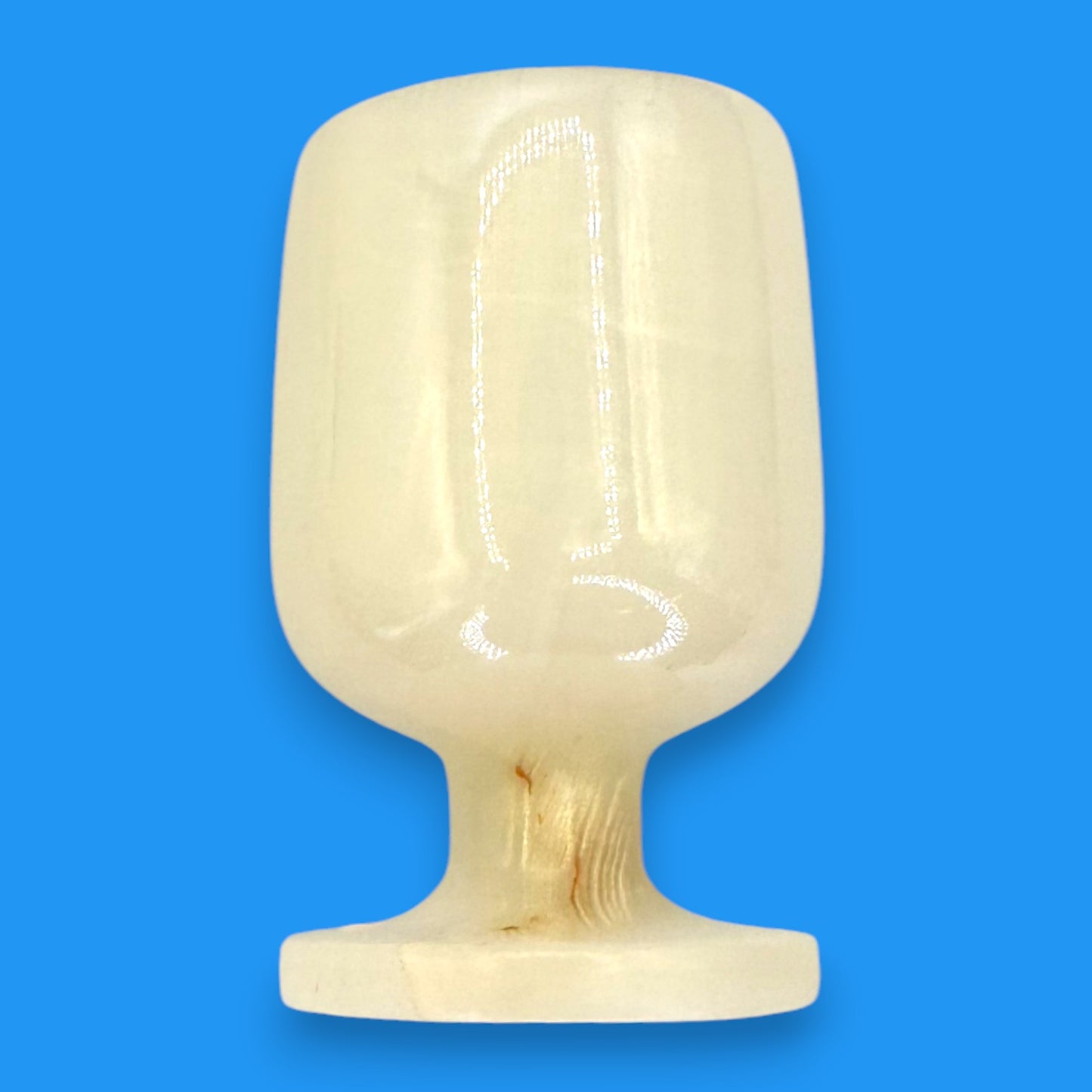 Vintage Onyx Marble Wine Goblets – Mid-Century Barware Set of 4