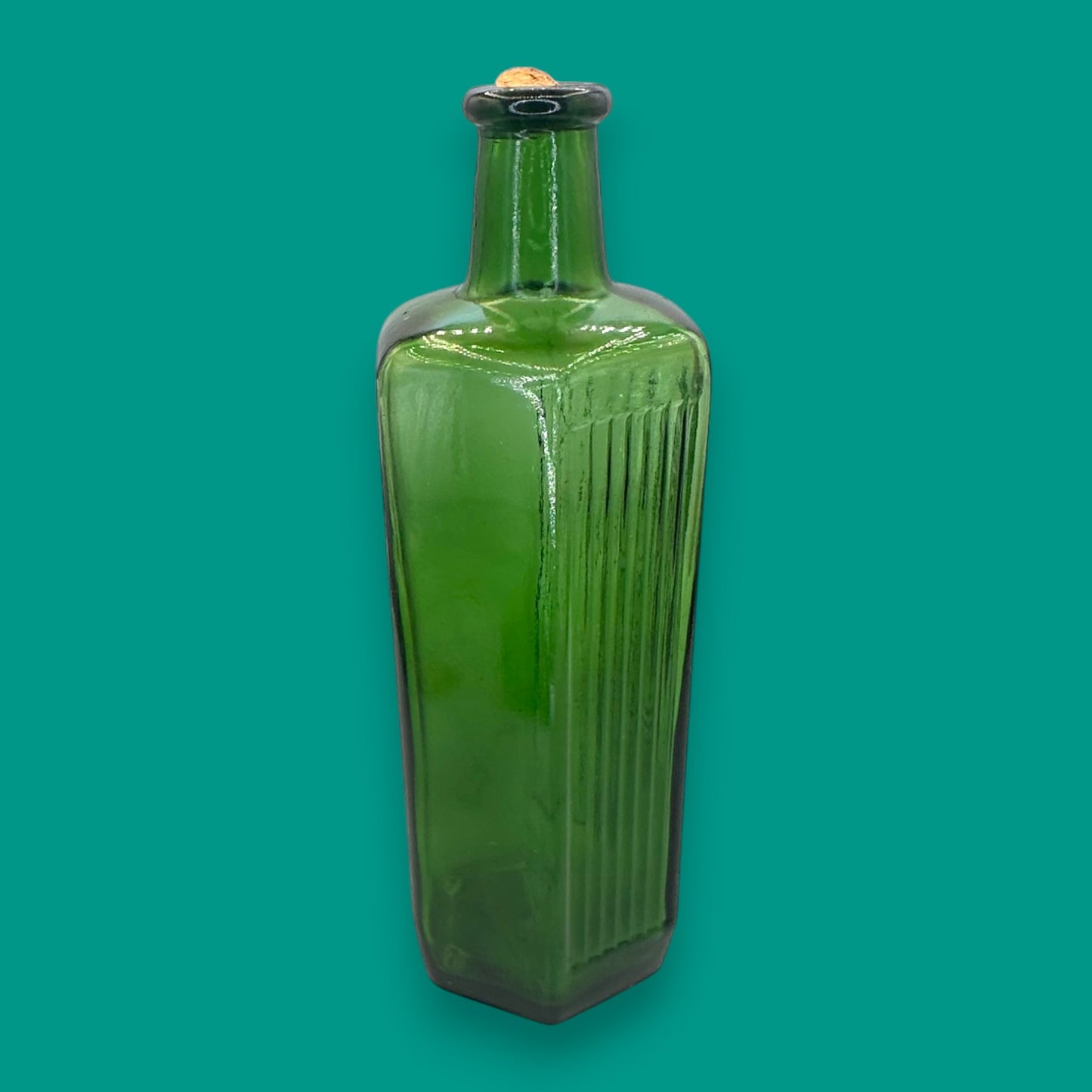Antique Green Poison Bottle – Embossed “NOT TO BE TAKEN” Hexagonal 20oz