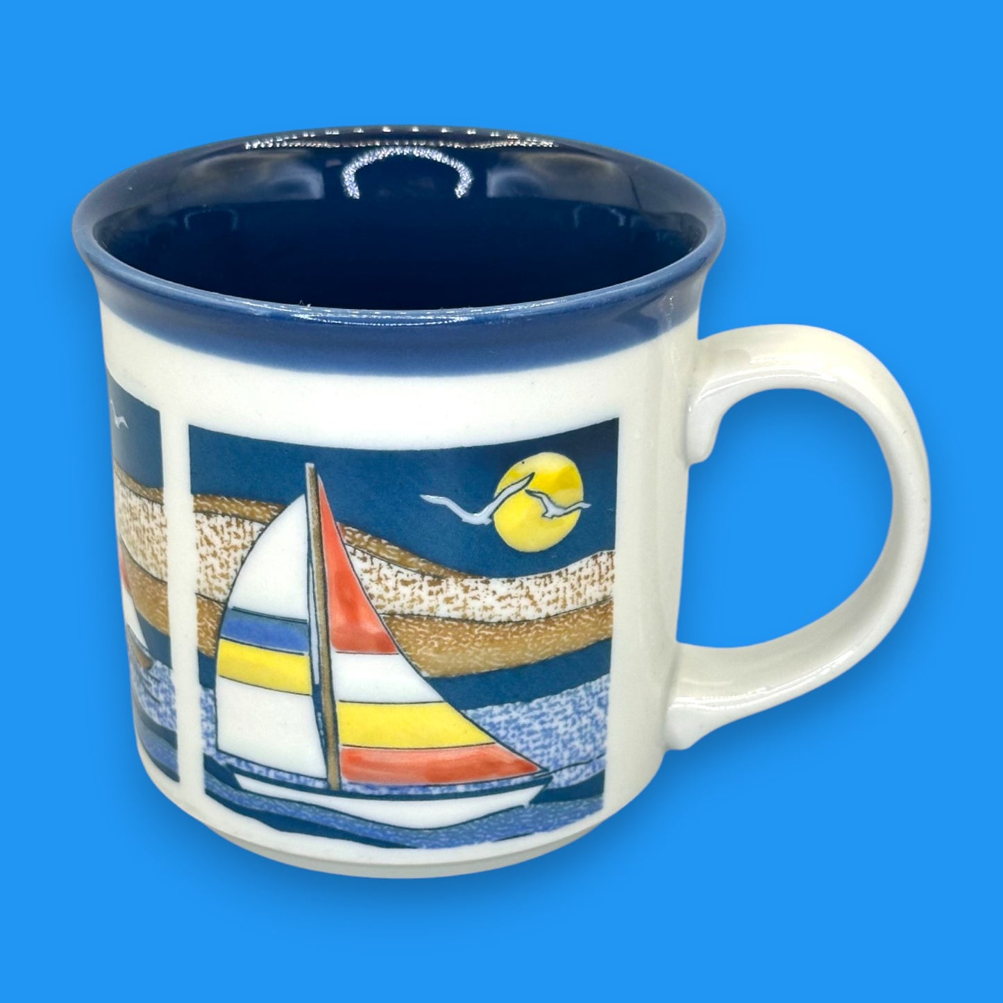 Vintage Sailboat Themed Mug – Otagiri Japan Replacement Mug