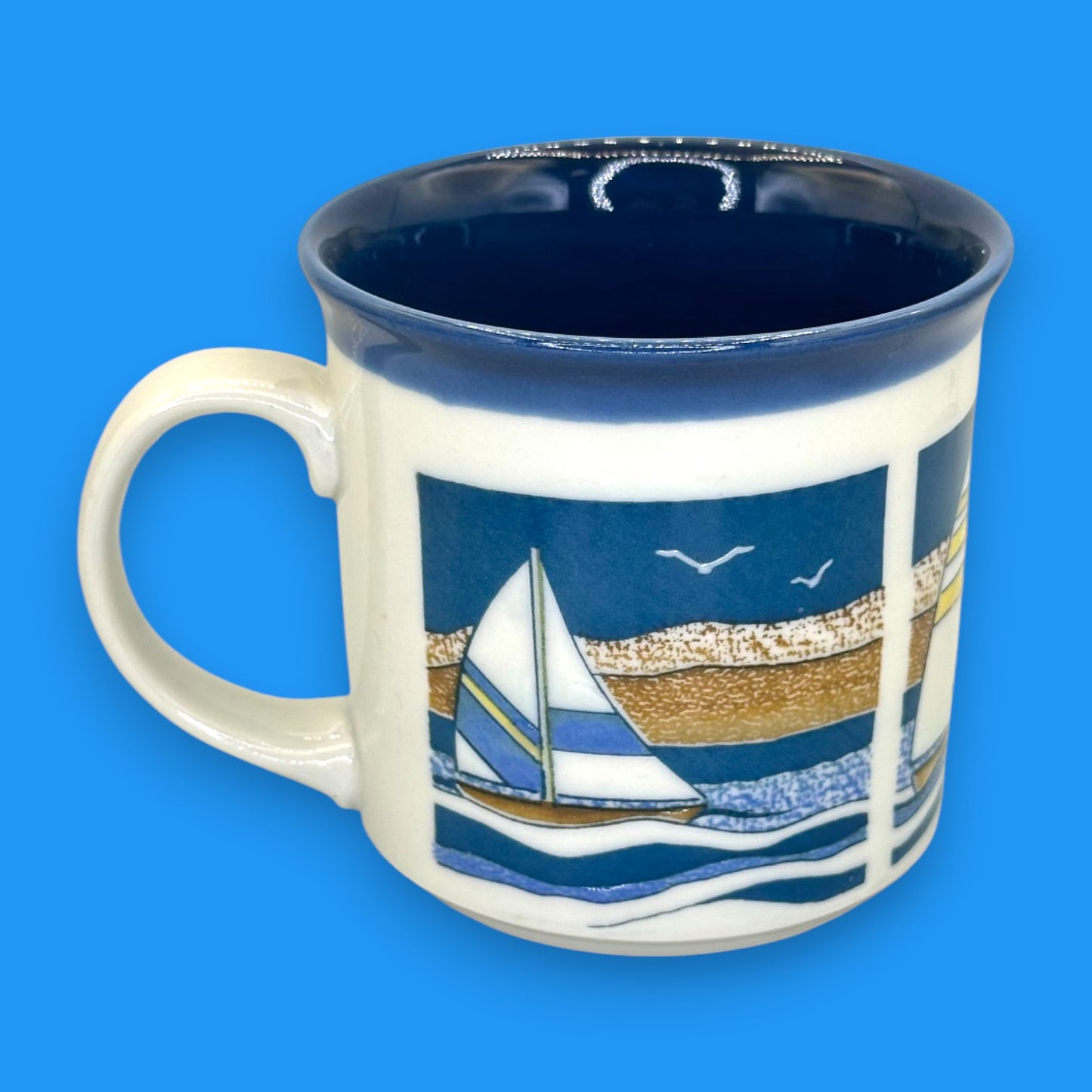 Vintage Sailboat Themed Mug – Otagiri Japan Replacement Mug