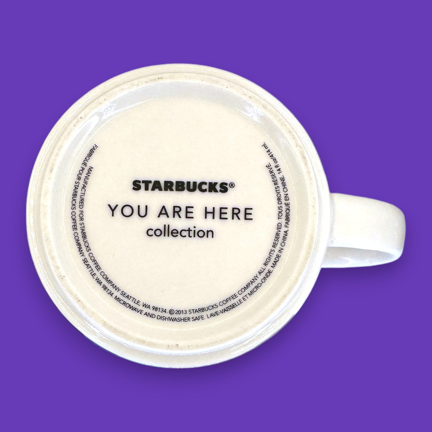 Starbucks Quebec City "You Are Here Series" Replacement Mug