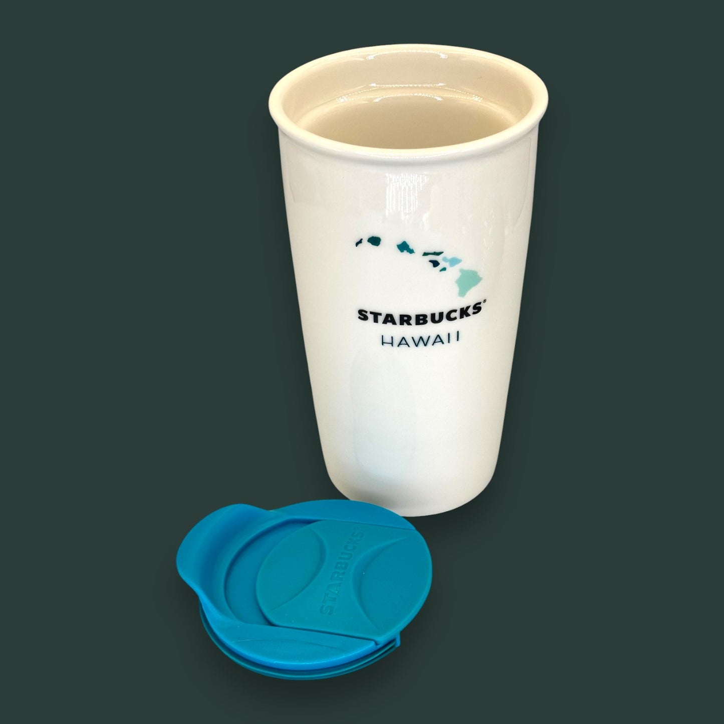 Starbucks Hawaii Ceramic Travel Mug - Hawaiian Islands - Replacement Mug 12 fl/oz