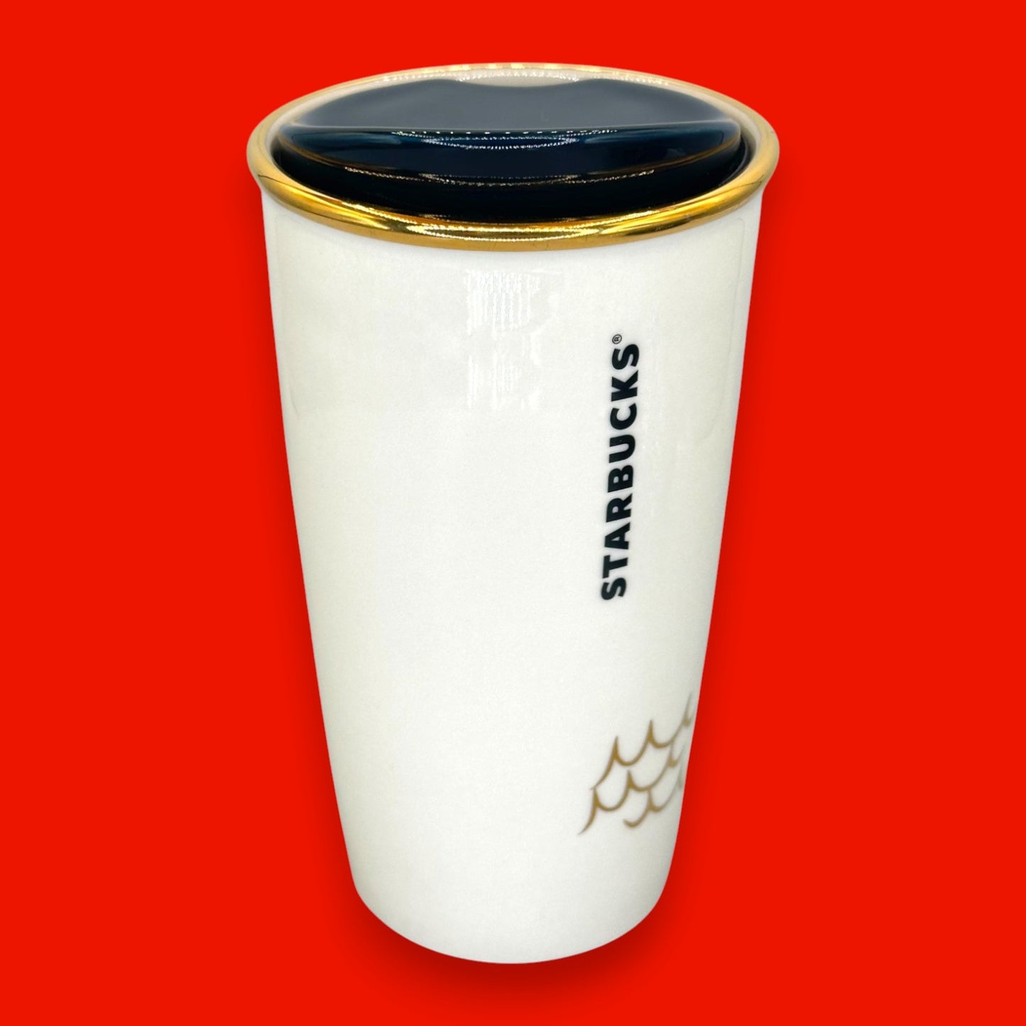Starbucks Siren Anniversary Face Ceramic Travel Mug - Replacement Mug 10 fl/oz