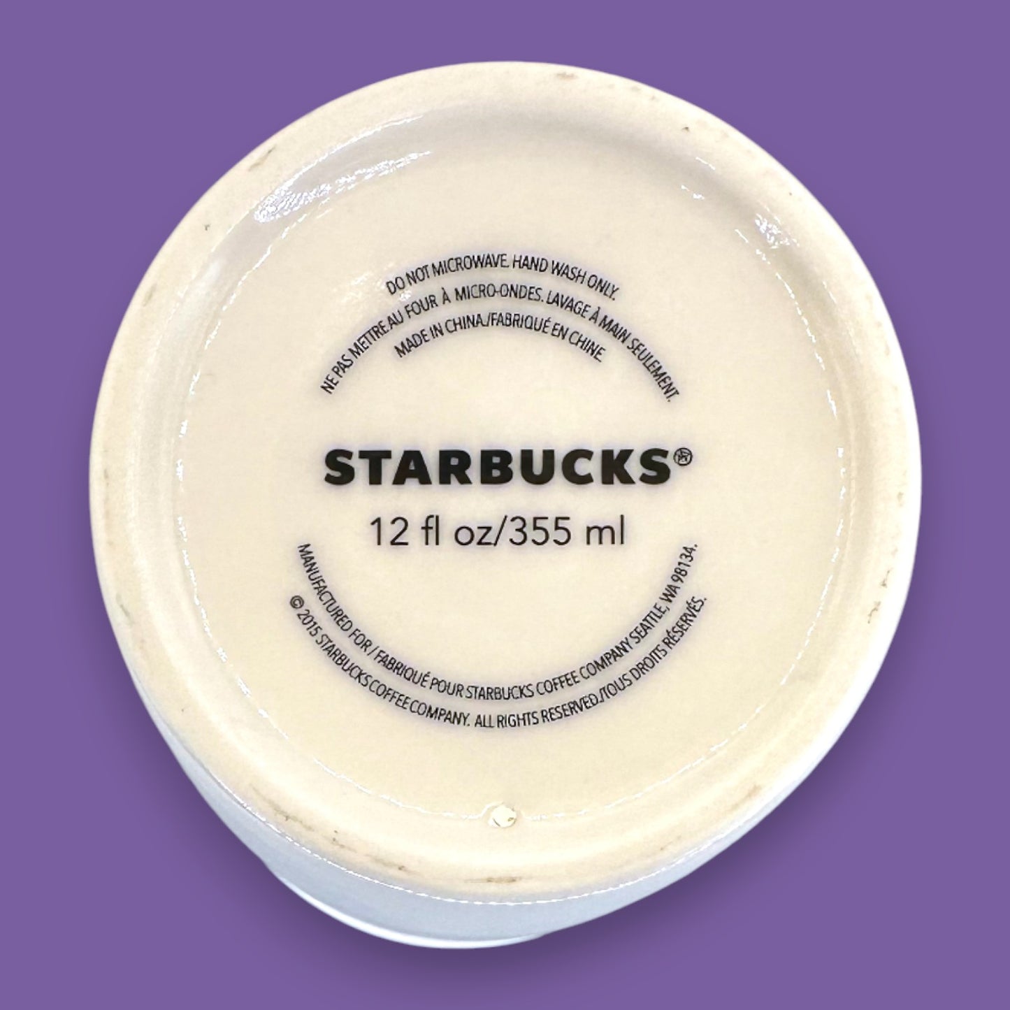 RARE Starbucks Illustrated Mermaid Ceramic Travel Mug - Replacement Mug 12 fl/oz