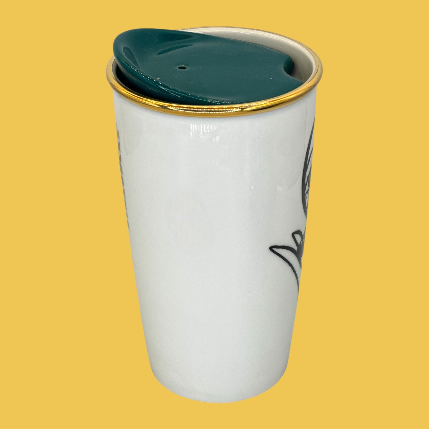 Starbucks Abstract Portrait Modern Blusher Ceramic Travel Mug - Replacment Mug 12 fl/oz (Copy)