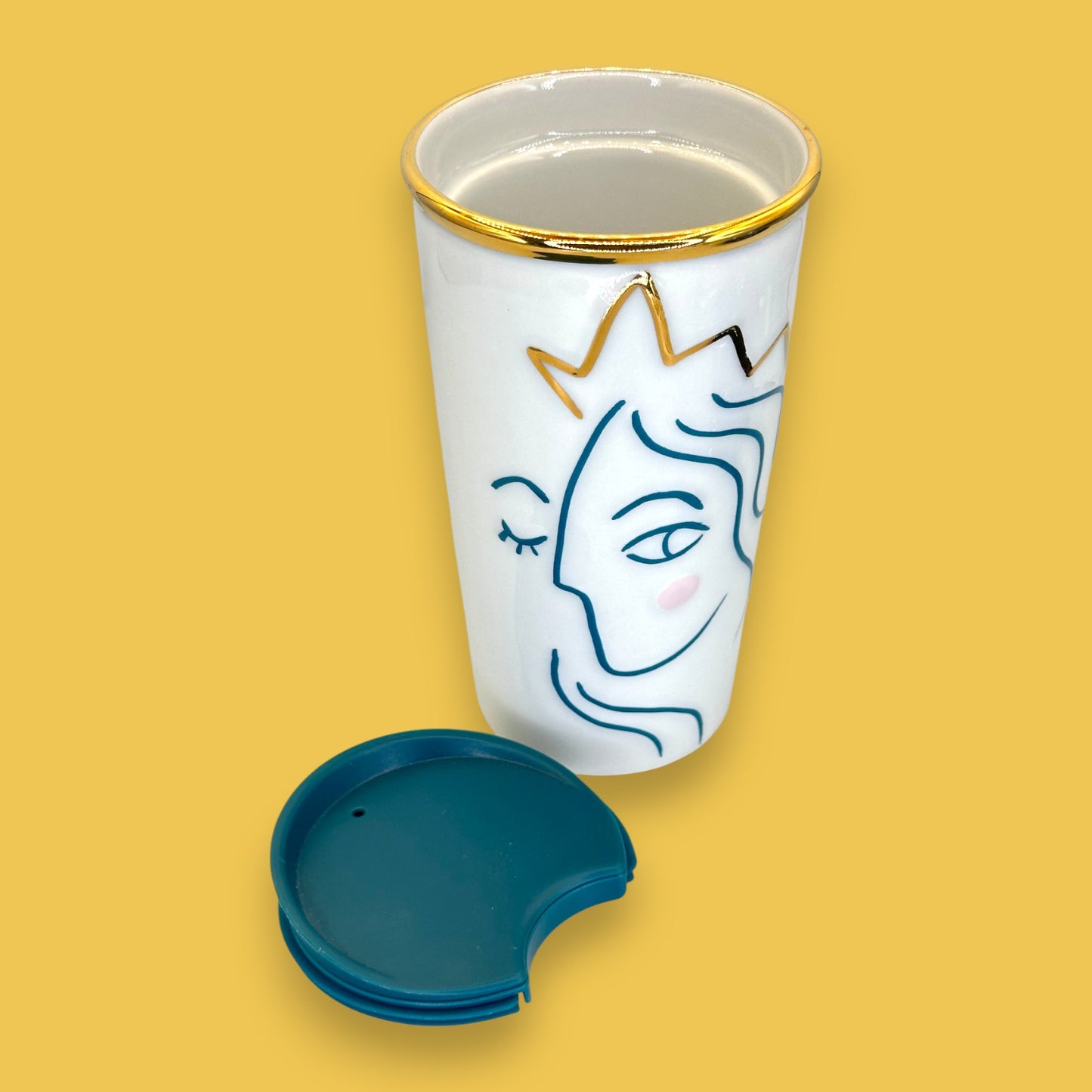 Starbucks 2017 Anniversary "Crown Siren" Ceramic Travel Mug - Replacement