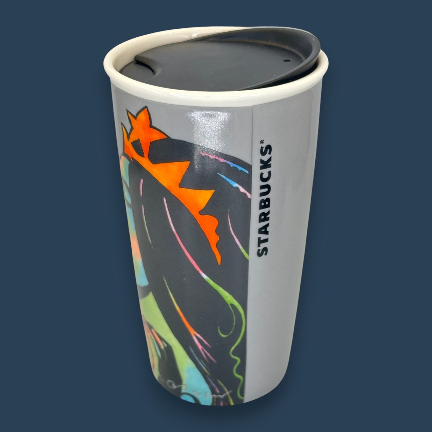 Starbucks Milton Glaser 25th Anniversary Siren Travel Mug