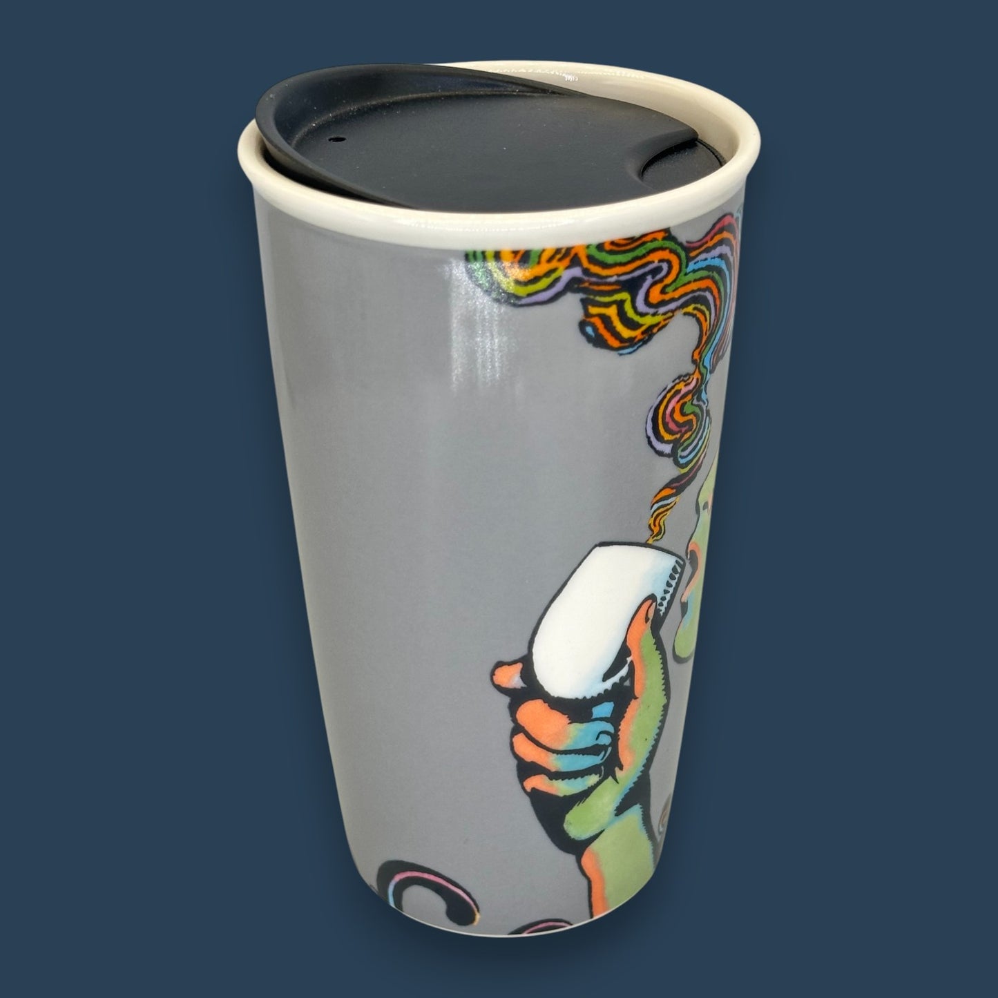 Starbucks Milton Glaser 25th Anniversary Siren Travel Mug