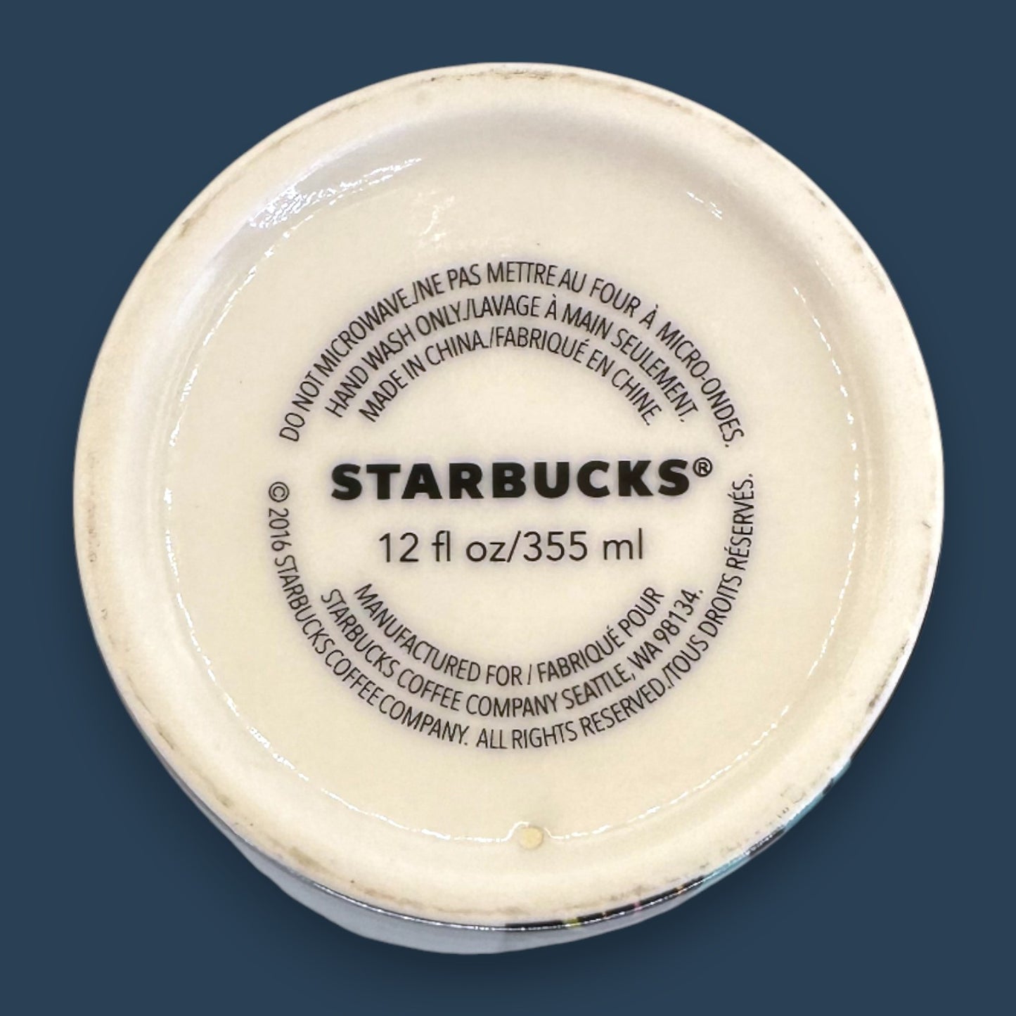 Starbucks Milton Glaser 25th Anniversary Siren Travel Mug