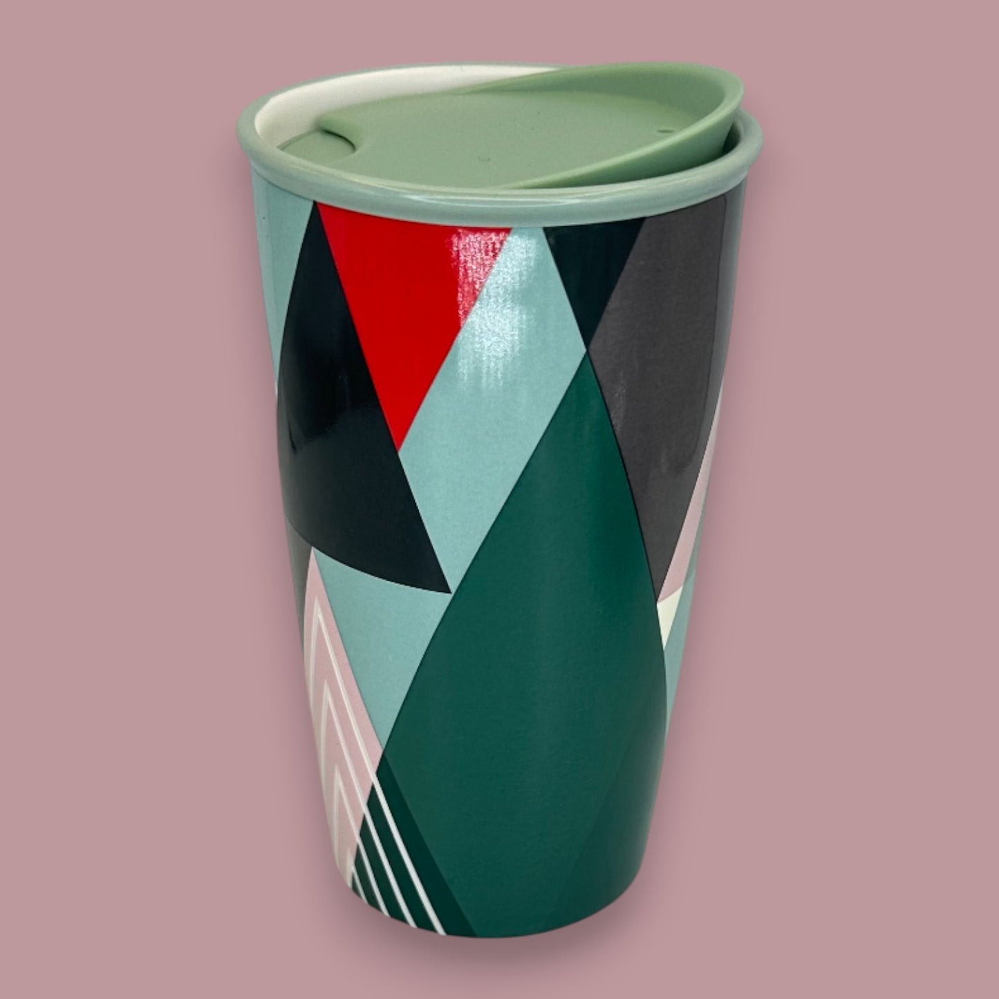 Starbucks Abstract Geometric Ceramic Travel Mug - Replacement Mug 12 fl/oz