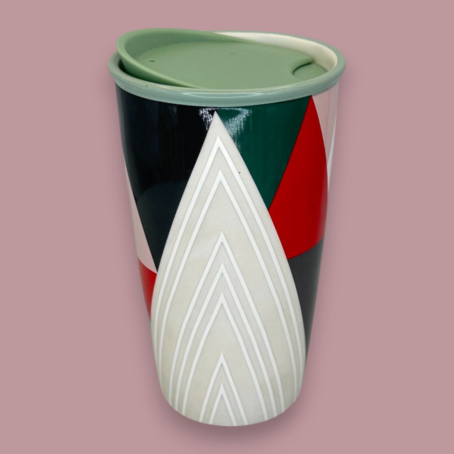 Starbucks Abstract Geometric Ceramic Travel Mug - Replacement Mug 12 fl/oz
