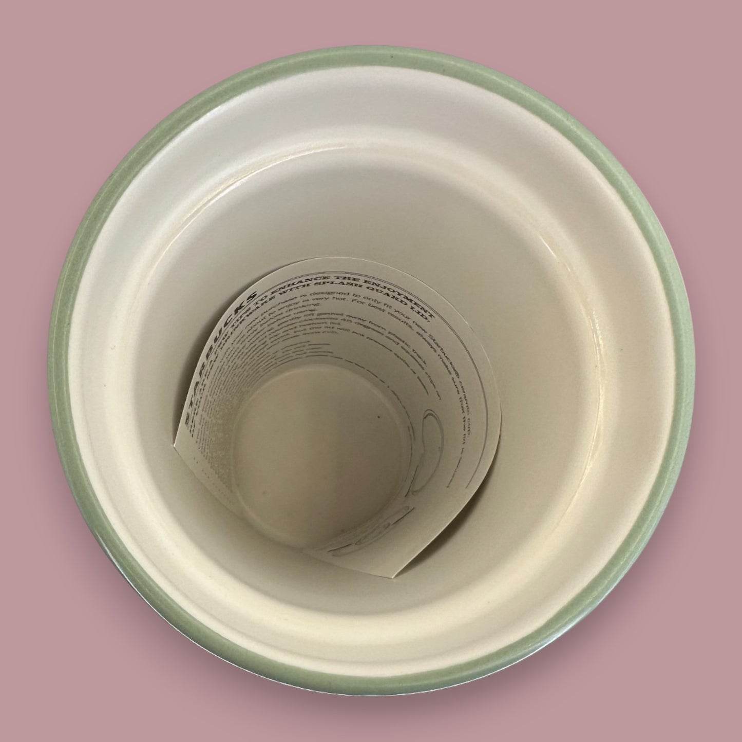 Starbucks Abstract Geometric Ceramic Travel Mug - Replacement Mug 12 fl/oz