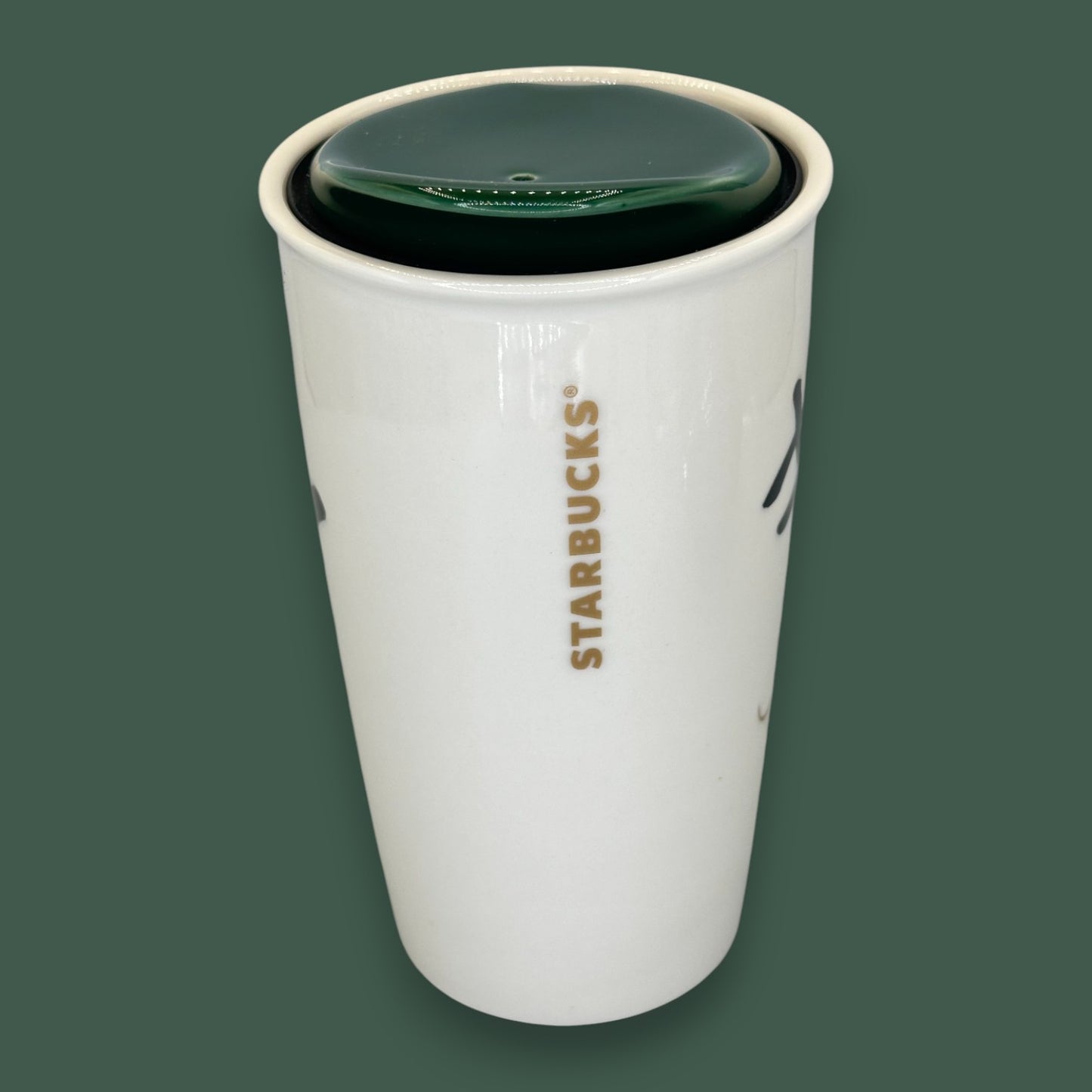 Starbucks "Winking Eye Siren" Abstract Ceramic Travel Mug - Replacement