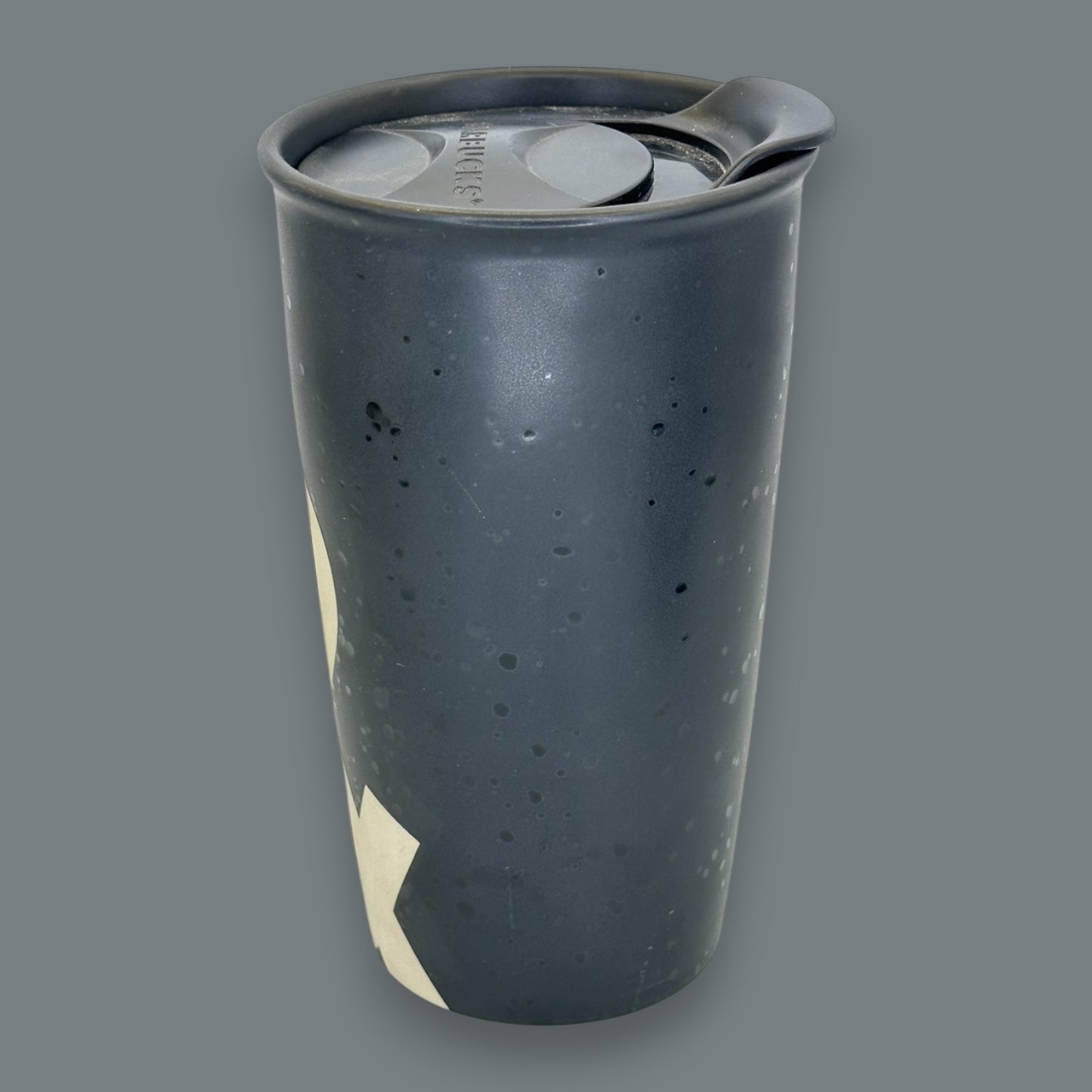 Starbucks Black Splatter "&" Ceramic Travel Mug - Replacement Mug 12 fl/oz