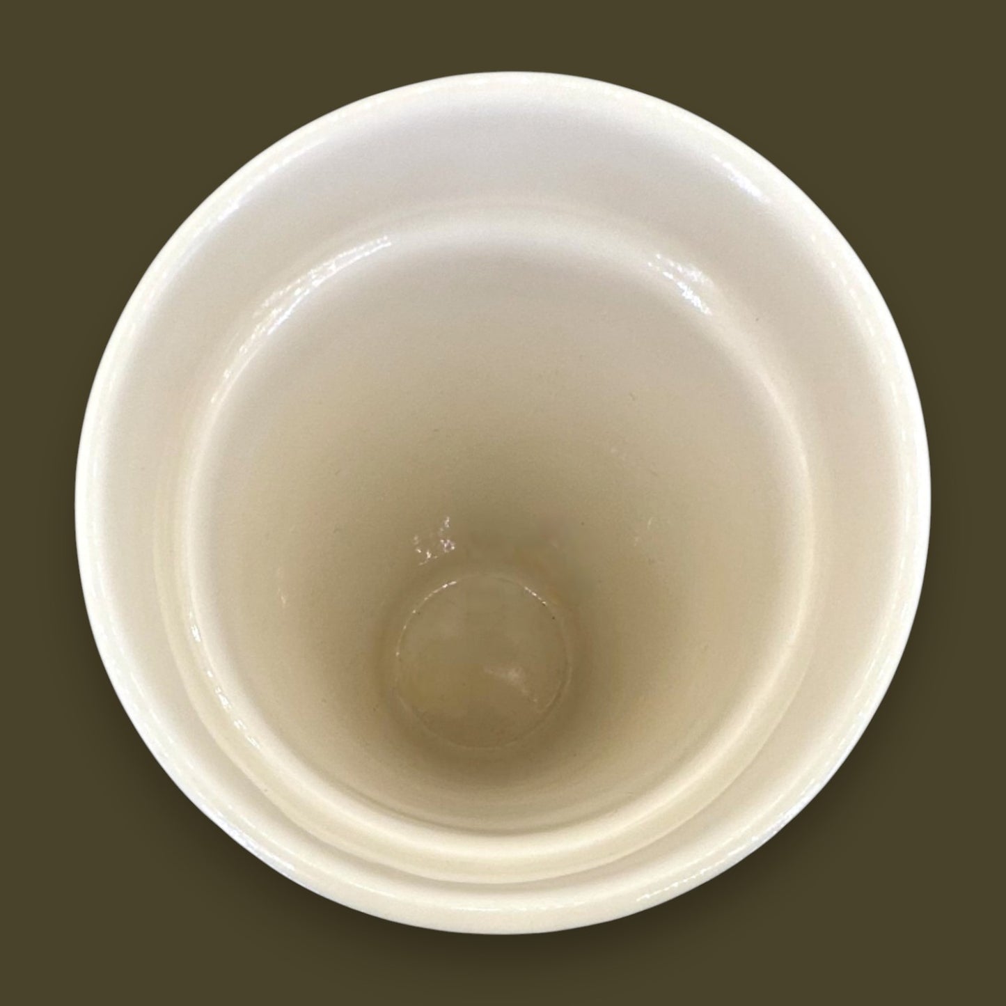 Starbucks White Faceted Ceramic Travel Mug Green Lid - Replacement Mug 10 fl/oz