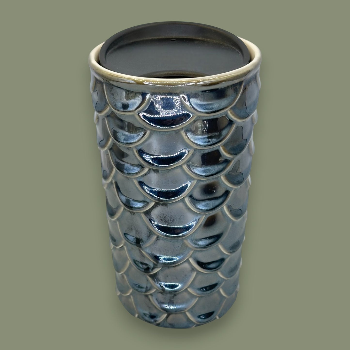 Starbucks Metallic Mermaid Scales Ceramic Travel Mug - Replacement Mug 10 fl/oz