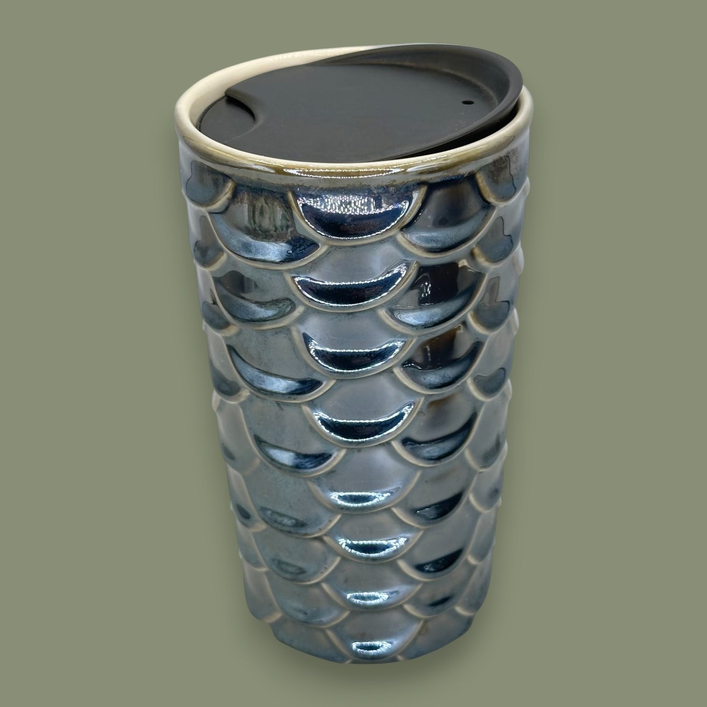 Starbucks Metallic Mermaid Scales Ceramic Travel Mug - Replacement Mug 10 fl/oz