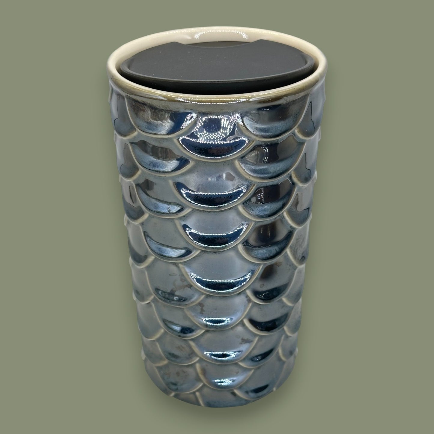 Starbucks Metallic Mermaid Scales Ceramic Travel Mug - Replacement Mug 10 fl/oz