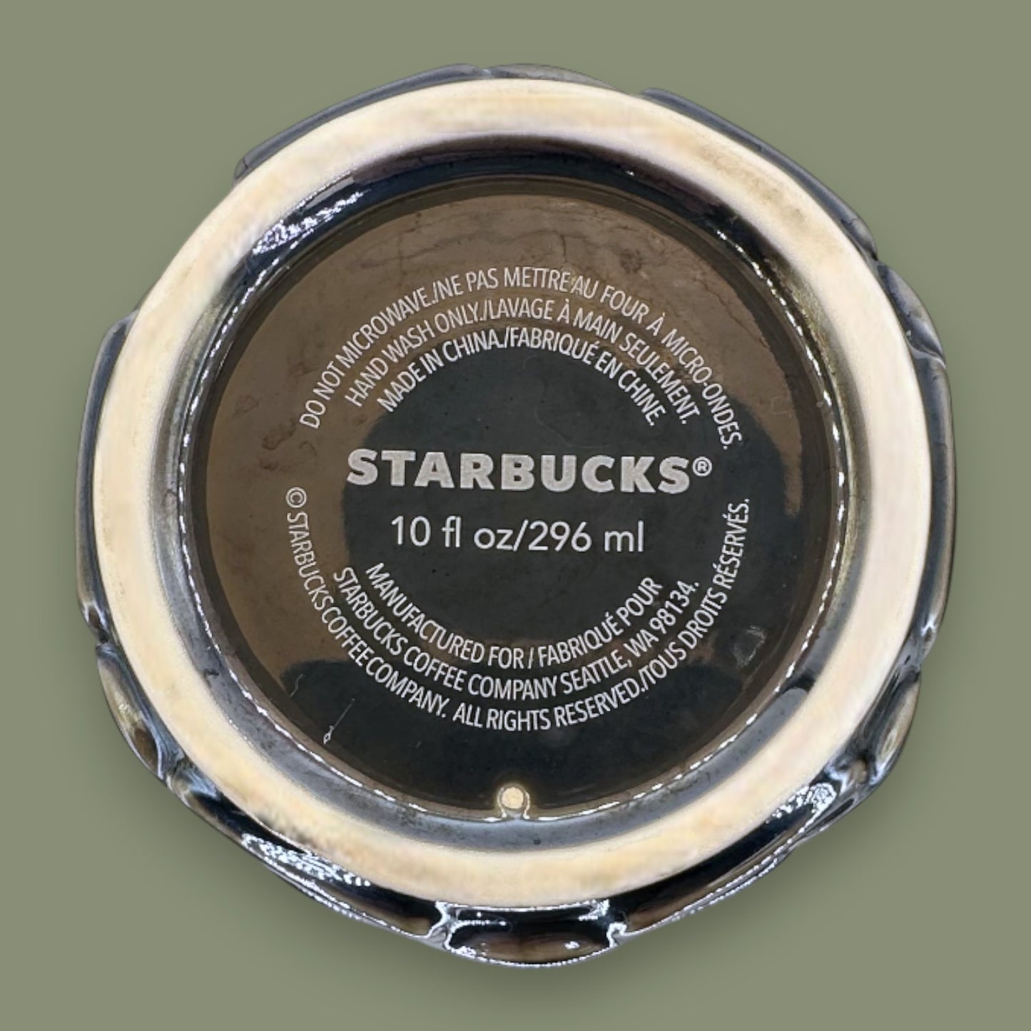 Starbucks Metallic Mermaid Scales Ceramic Travel Mug - Replacement Mug 10 fl/oz