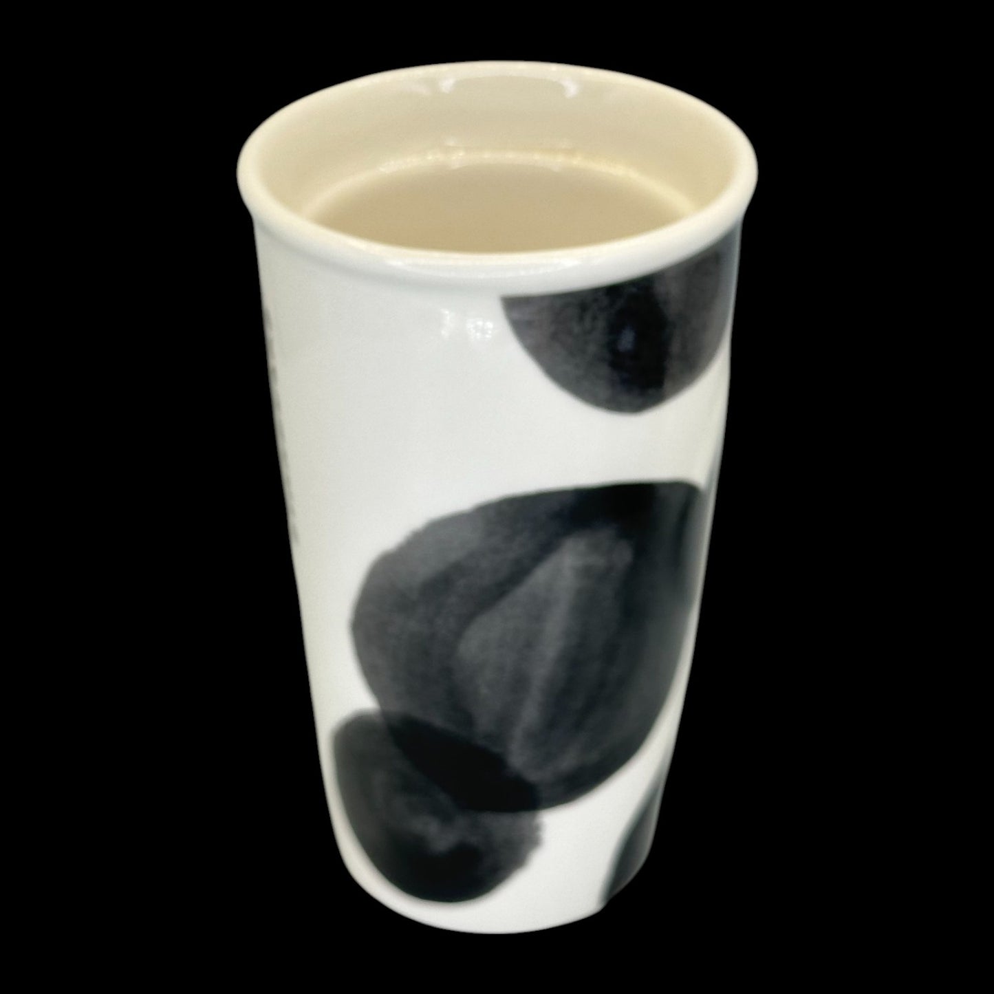 Starbucks Black & White Abstract Dot Ceramic Travel Mug - Replacement Mug 10 fl/oz