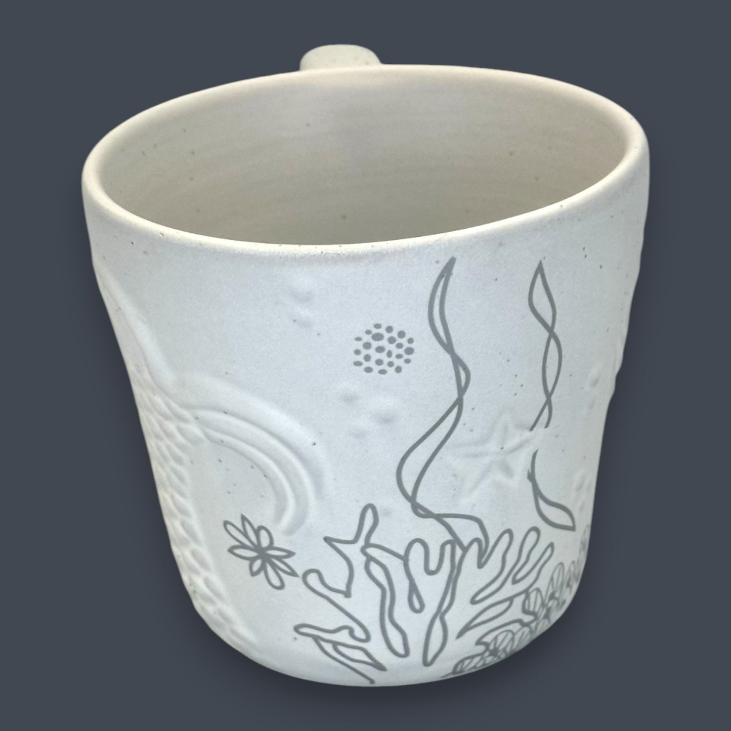 Starbucks Artisan Siren Mermaid Tail Relief Coffee Mug