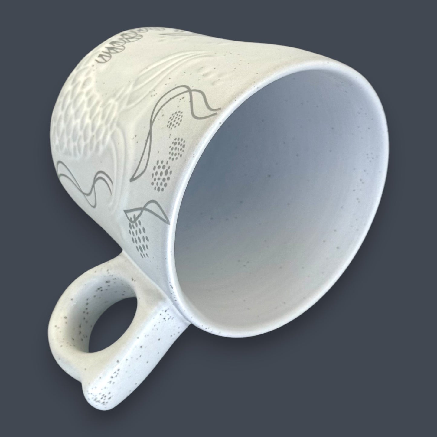Starbucks Artisan Siren Mermaid Tail Relief Coffee Mug