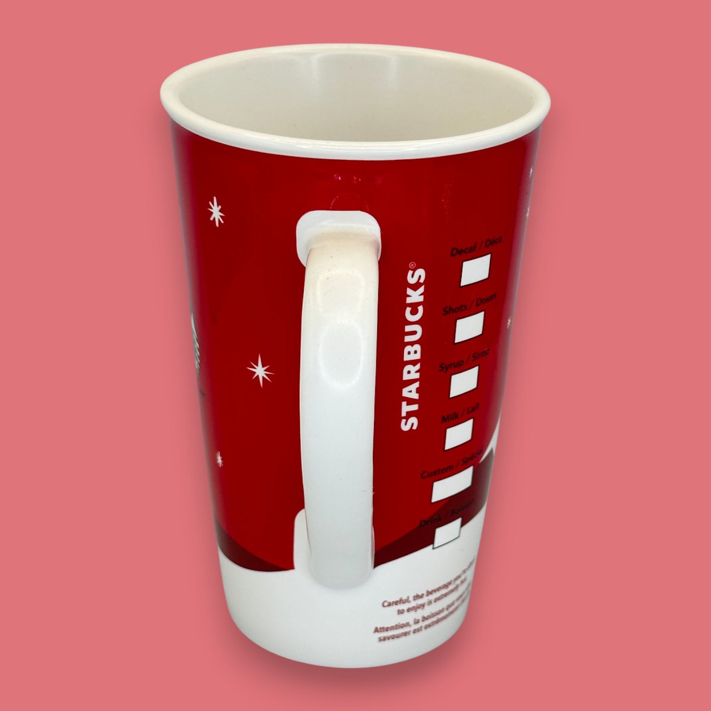 Vintage Starbucks Holiday Cheer Mug 2011 Red Collector's New Bone China
