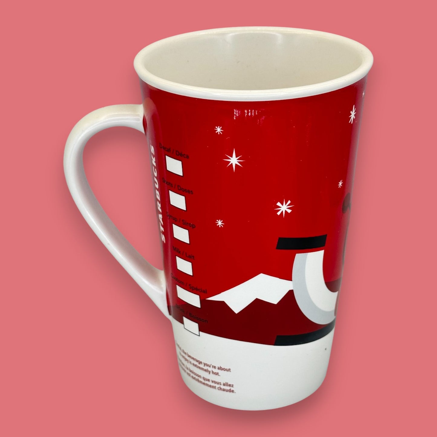 Vintage Starbucks Holiday Cheer Mug 2011 Red Collector's New Bone China