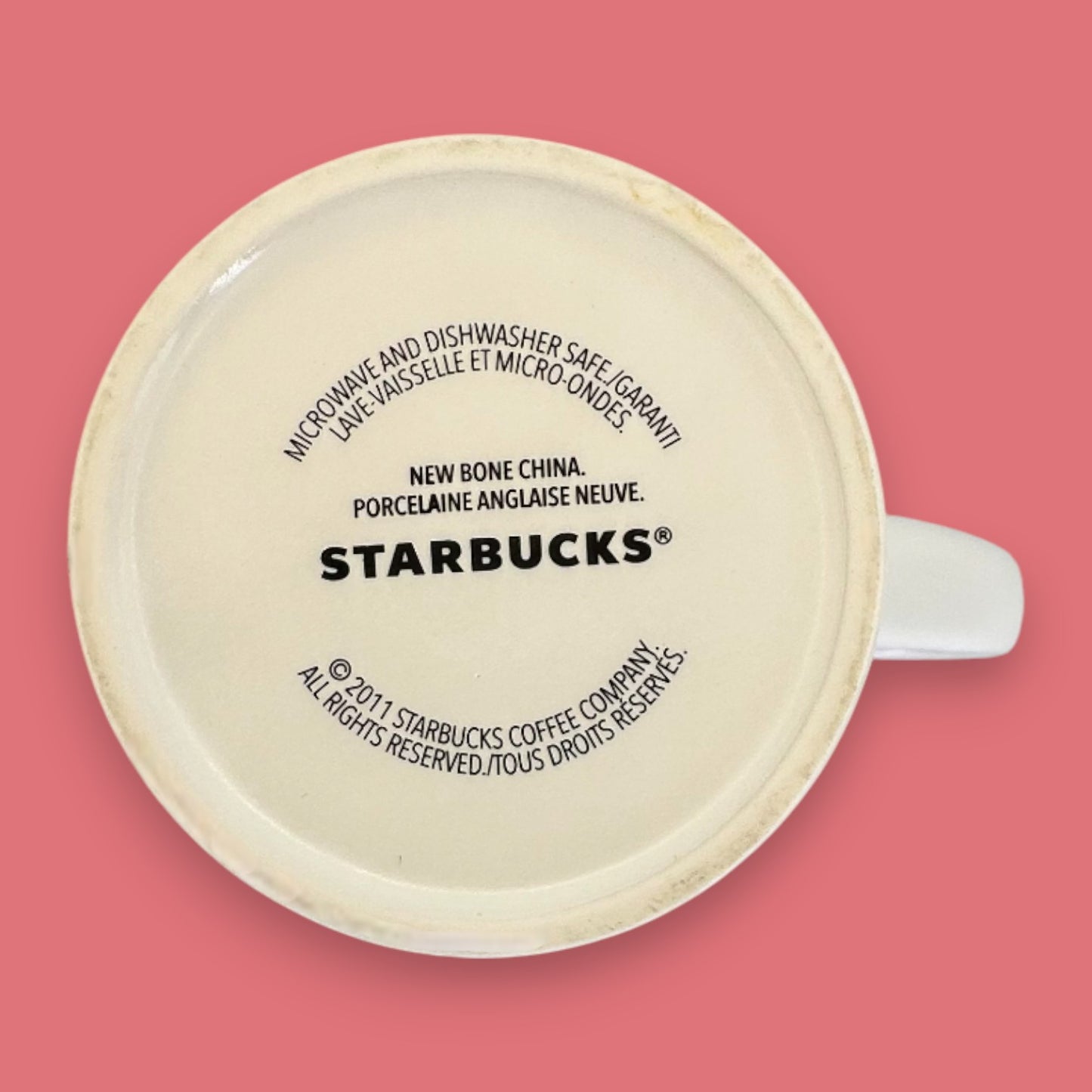 Vintage Starbucks Holiday Cheer Mug 2011 Red Collector's New Bone China