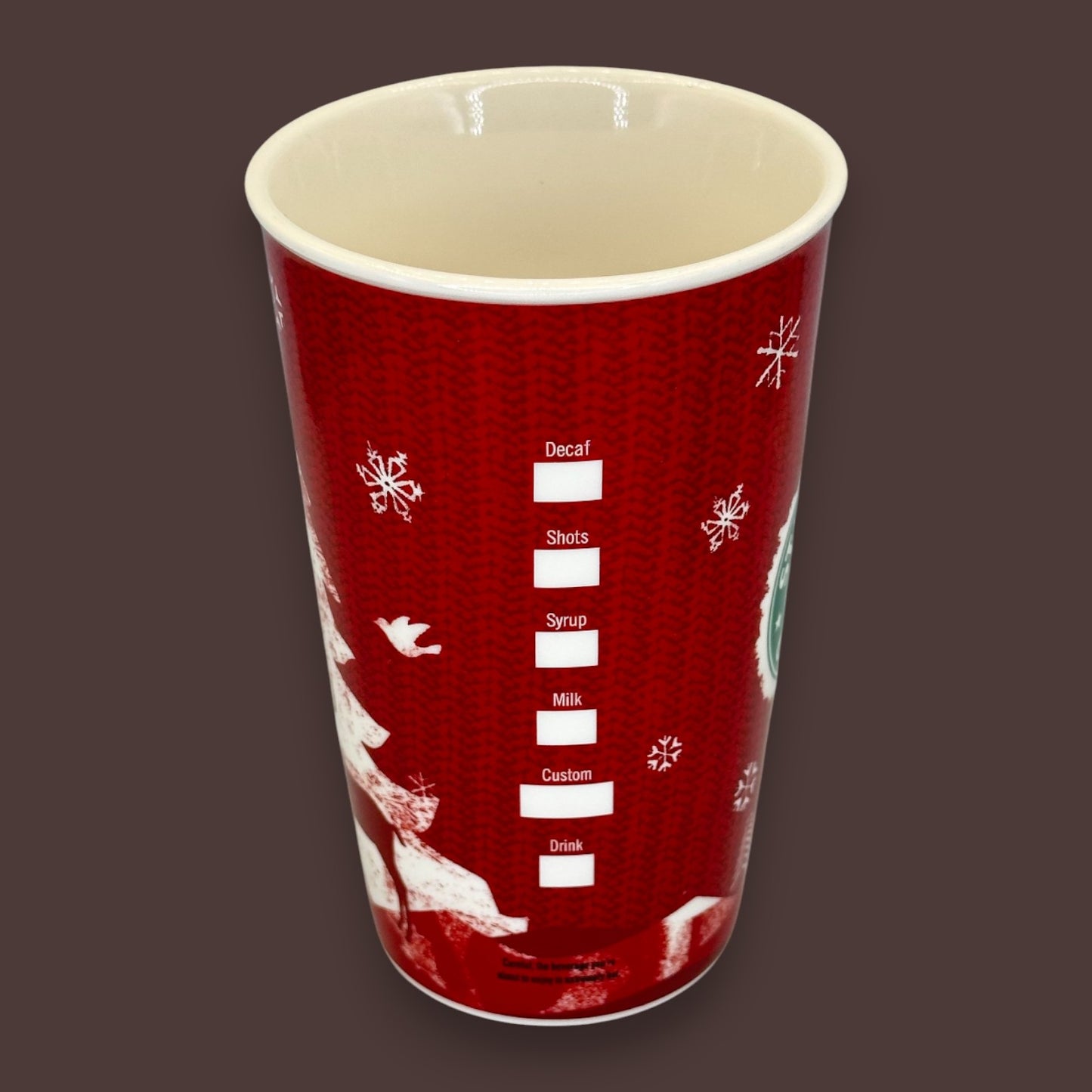 Vintage Starbucks Holiday Mug Collector’s Edition Red Knit Ceramic - Replacement Mug