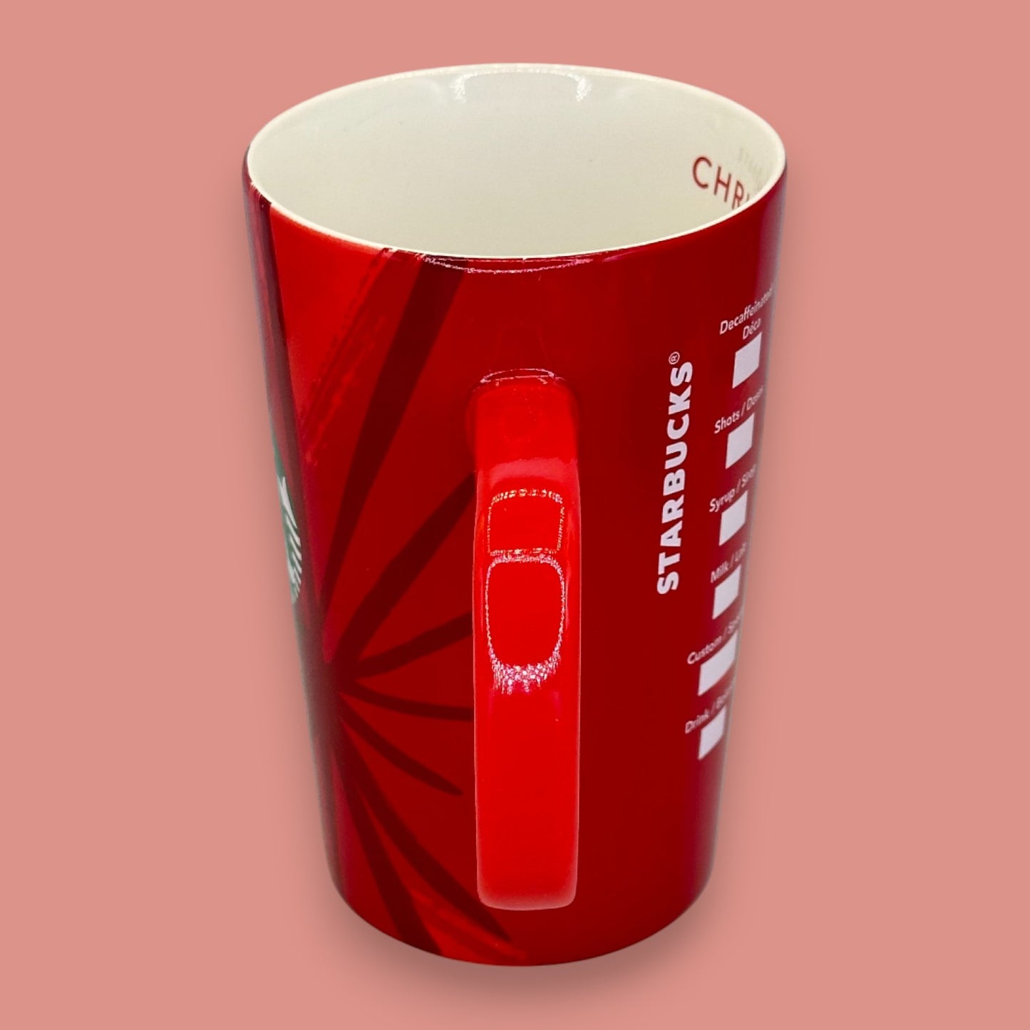 Vintage Starbucks Christmas Blend Mug 2014 Red Ceramic Seasonal Replacement Mug