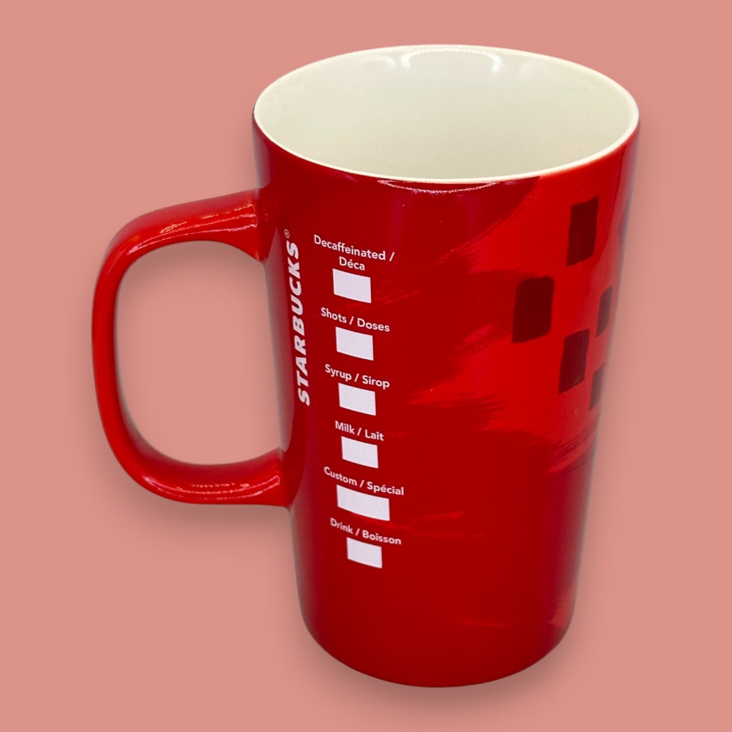 Vintage Starbucks Christmas Blend Mug 2014 Red Ceramic Seasonal Replacement Mug