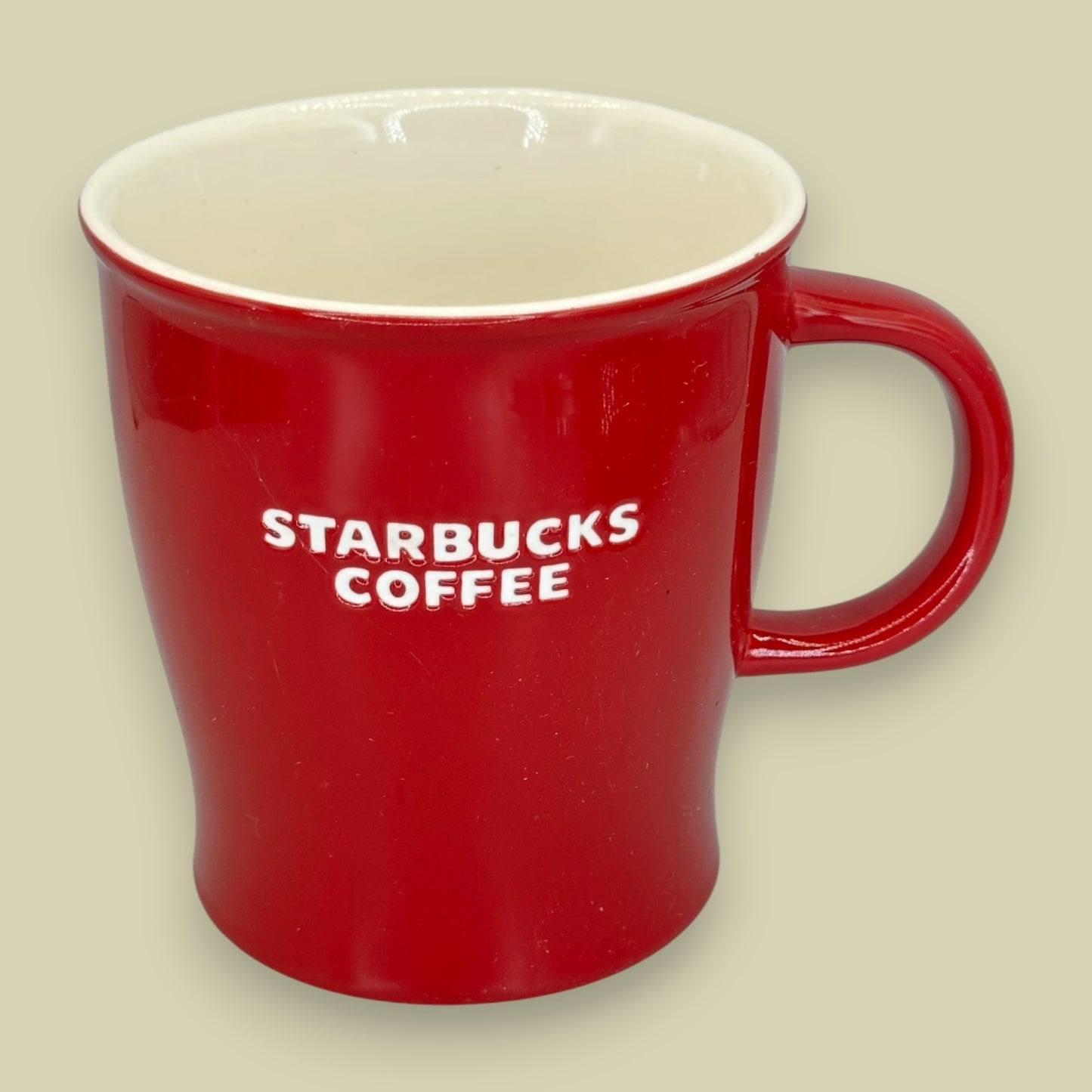 Starbucks 2008 Red Holiday Ceramic Coffee Mug 14 fl oz - Replacement Mug Seasonal