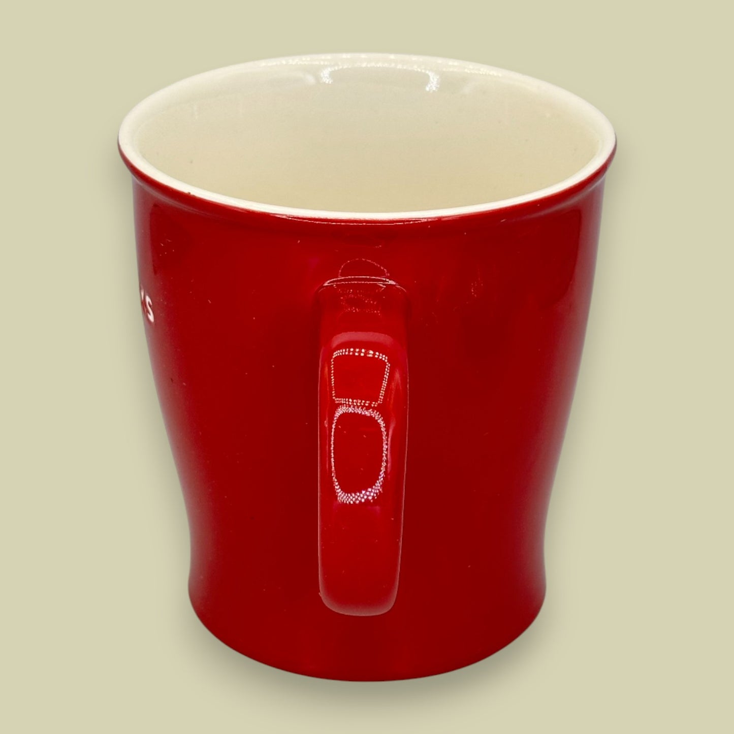 Starbucks 2008 Red Holiday Ceramic Coffee Mug 14 fl oz - Replacement Mug Seasonal