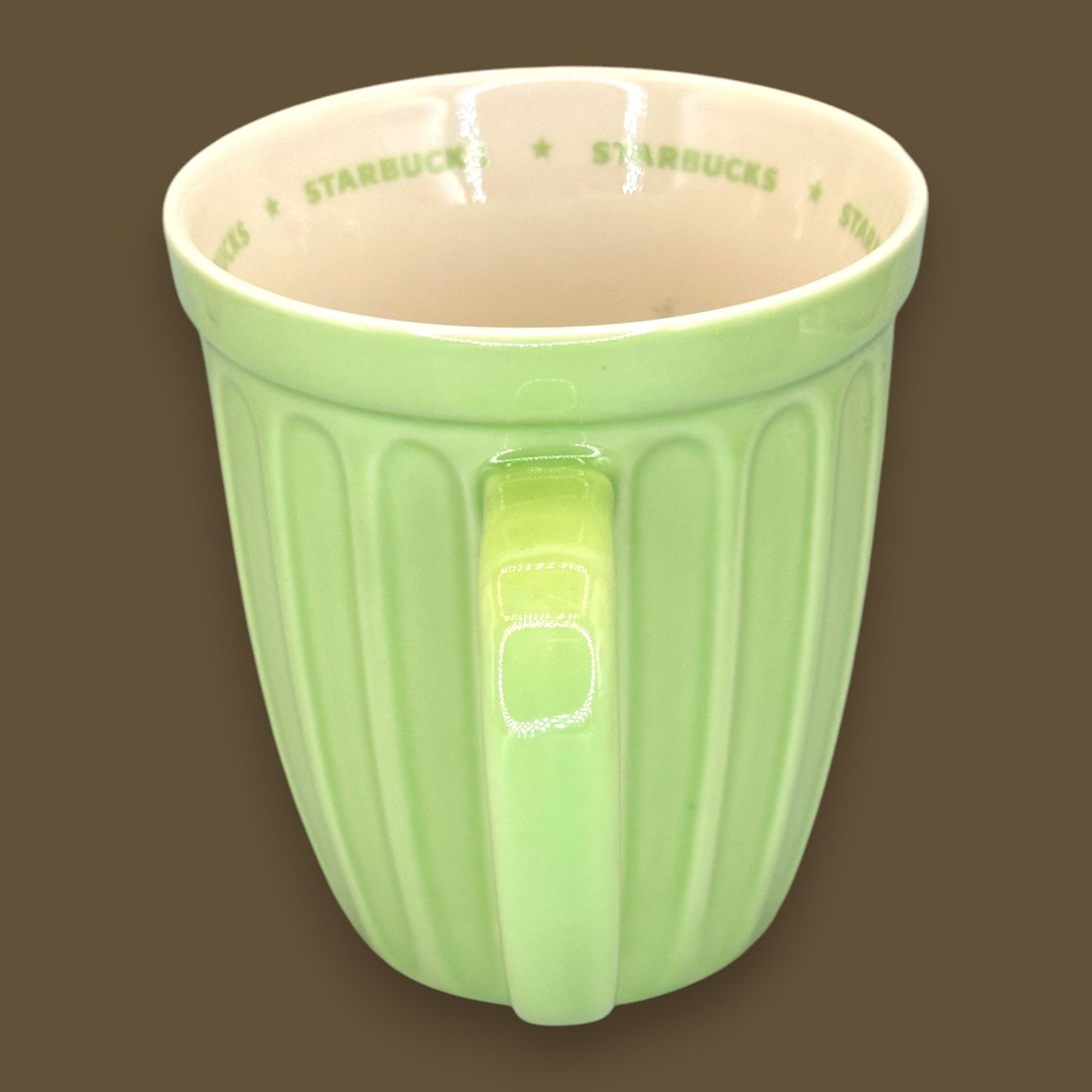 Starbucks Green Ribbed Ceramic Mug 2006 - Replacement Mug