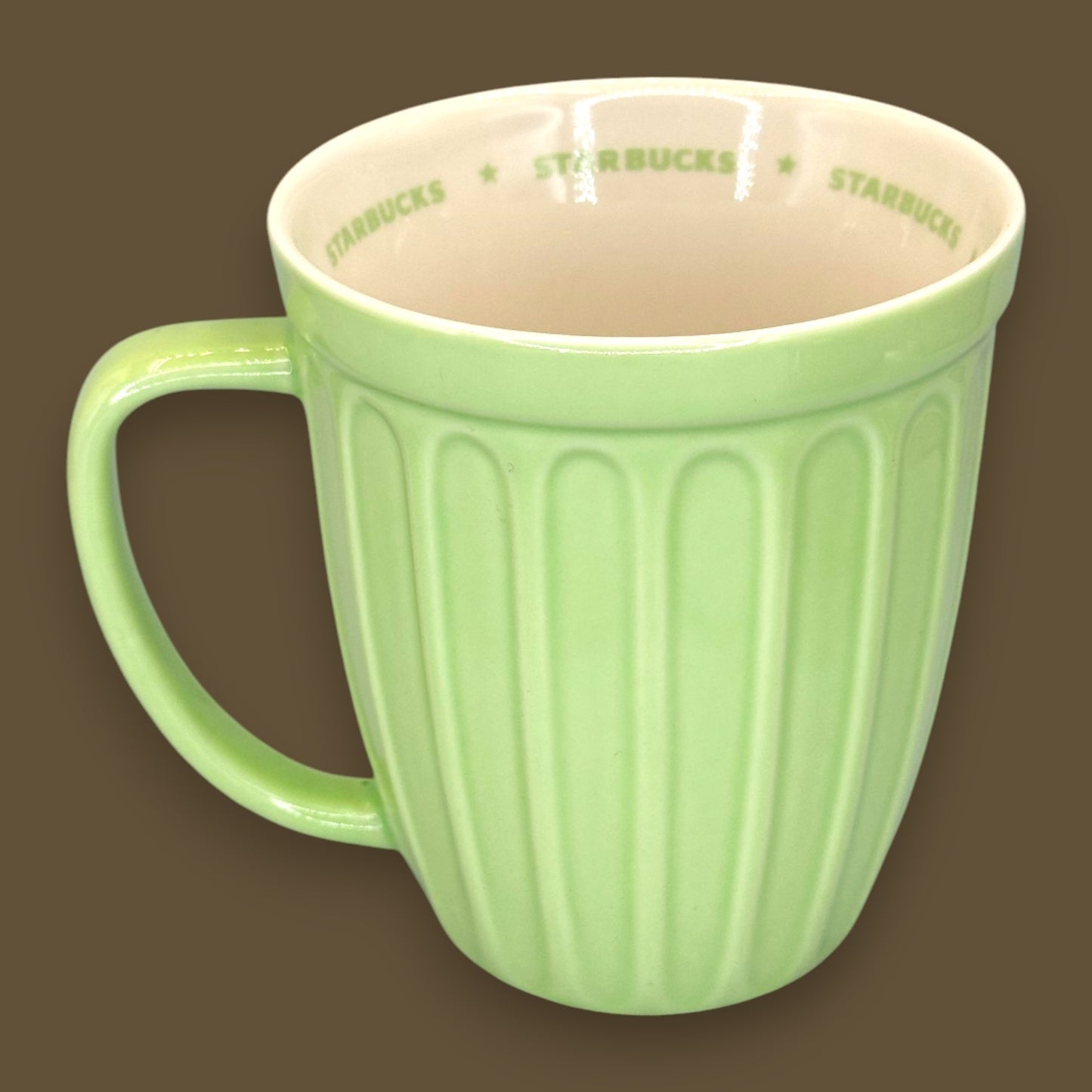 Starbucks Green Ribbed Ceramic Mug 2006 - Replacement Mug