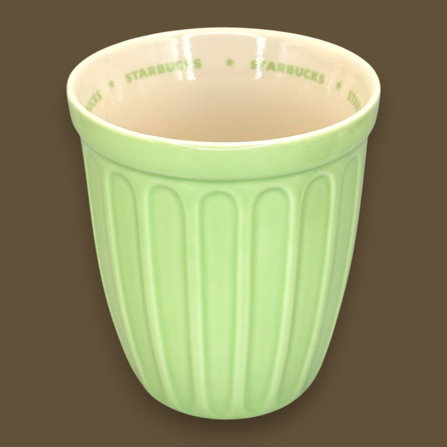 Starbucks Green Ribbed Ceramic Mug 2006 - Replacement Mug