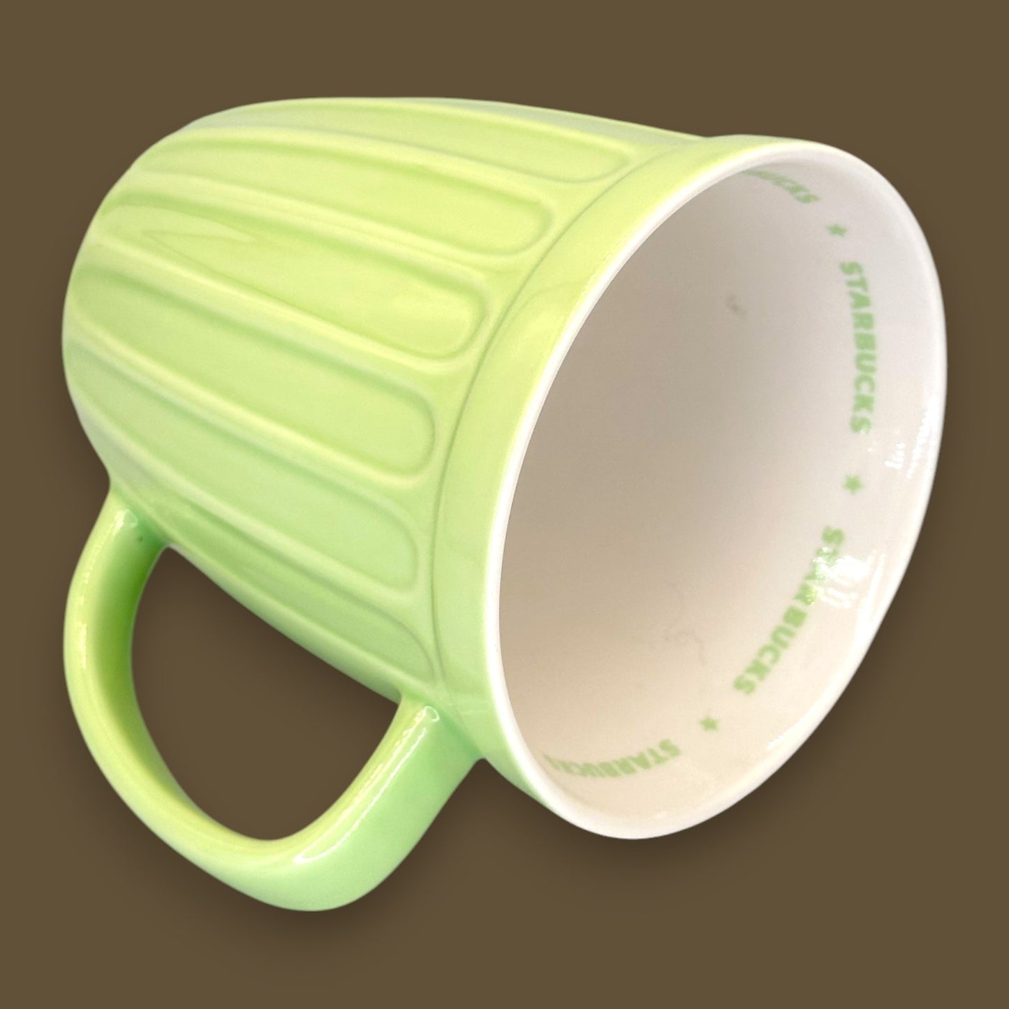 Starbucks Green Ribbed Ceramic Mug 2006 - Replacement Mug