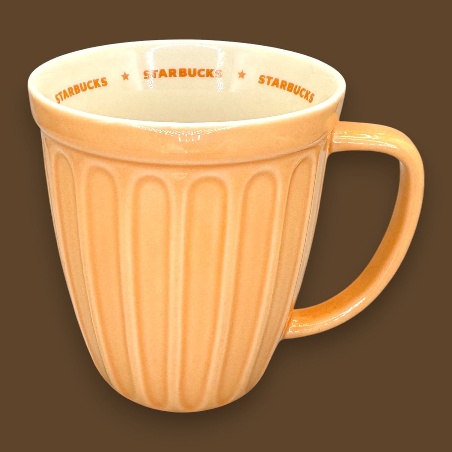 Starbucks Orange / Peach Ceramic Mug 2006 - Replacement Mug