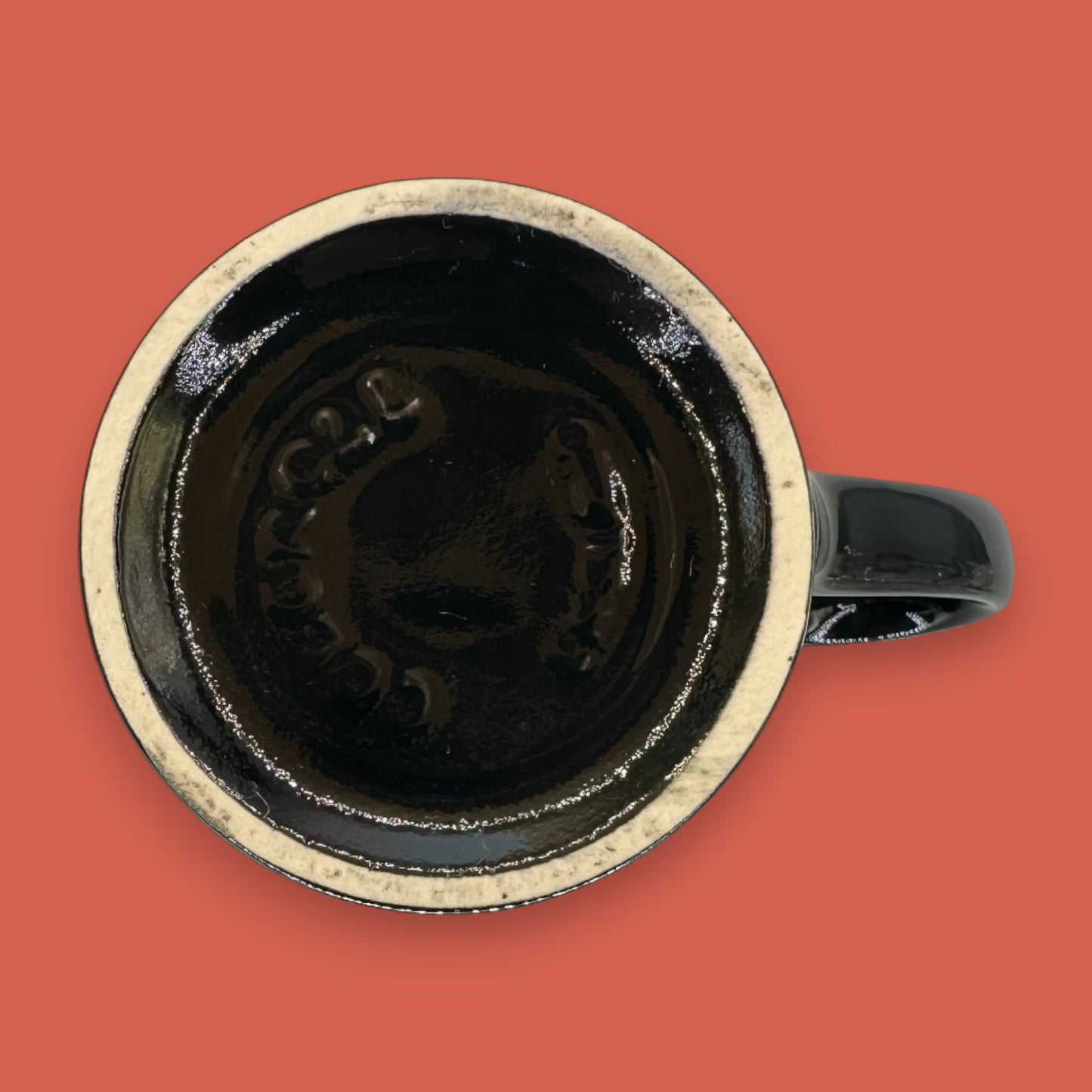 Vintage Kahlúa Black Ceramic Bear Logo Coffee Mug 12 oz