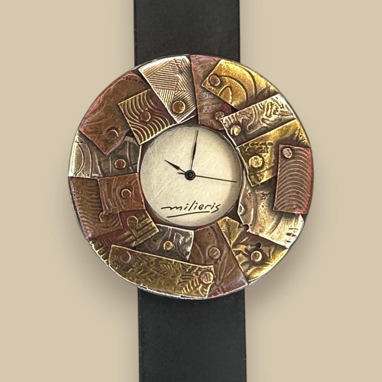 Watchcraft Mosaic Metal Art Watch by Eduardo Milieris - Handmade Watch