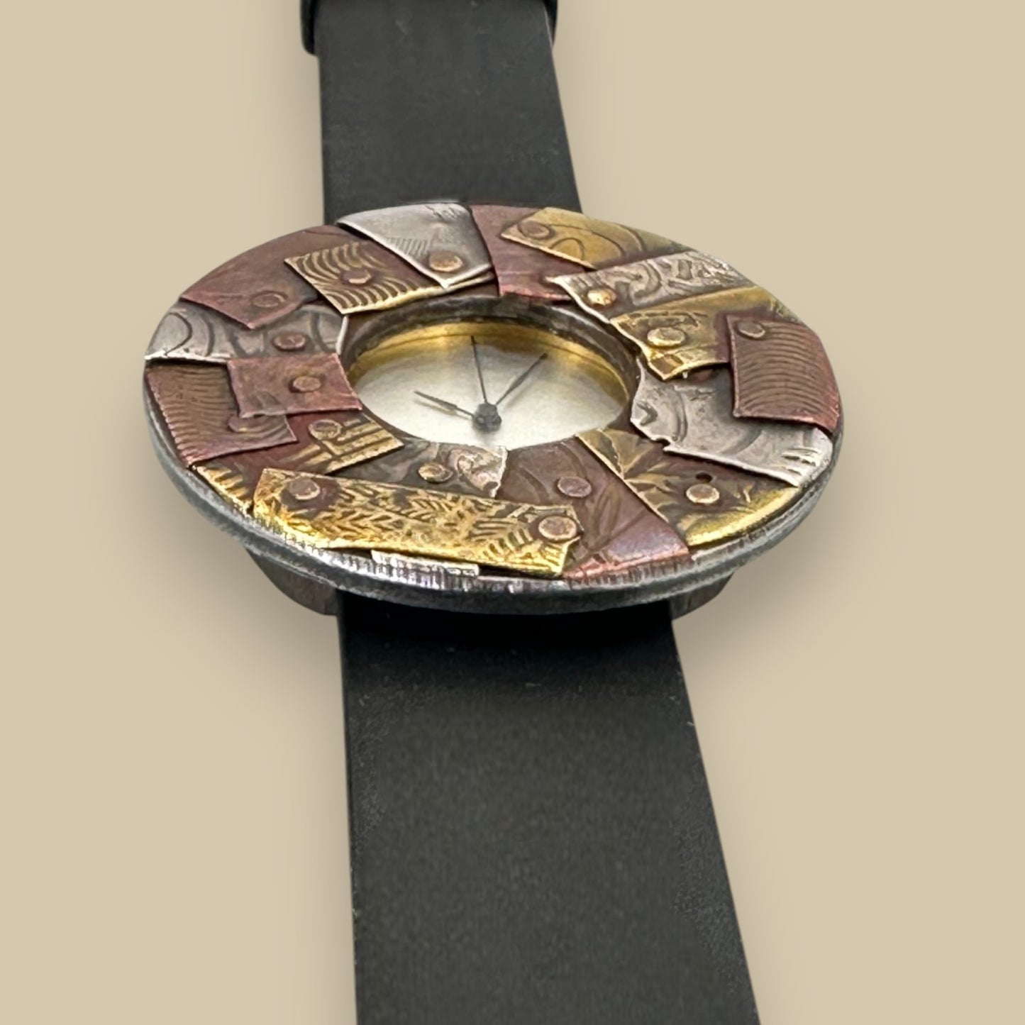 Watchcraft Mosaic Metal Art Watch by Eduardo Milieris - Handmade Watch