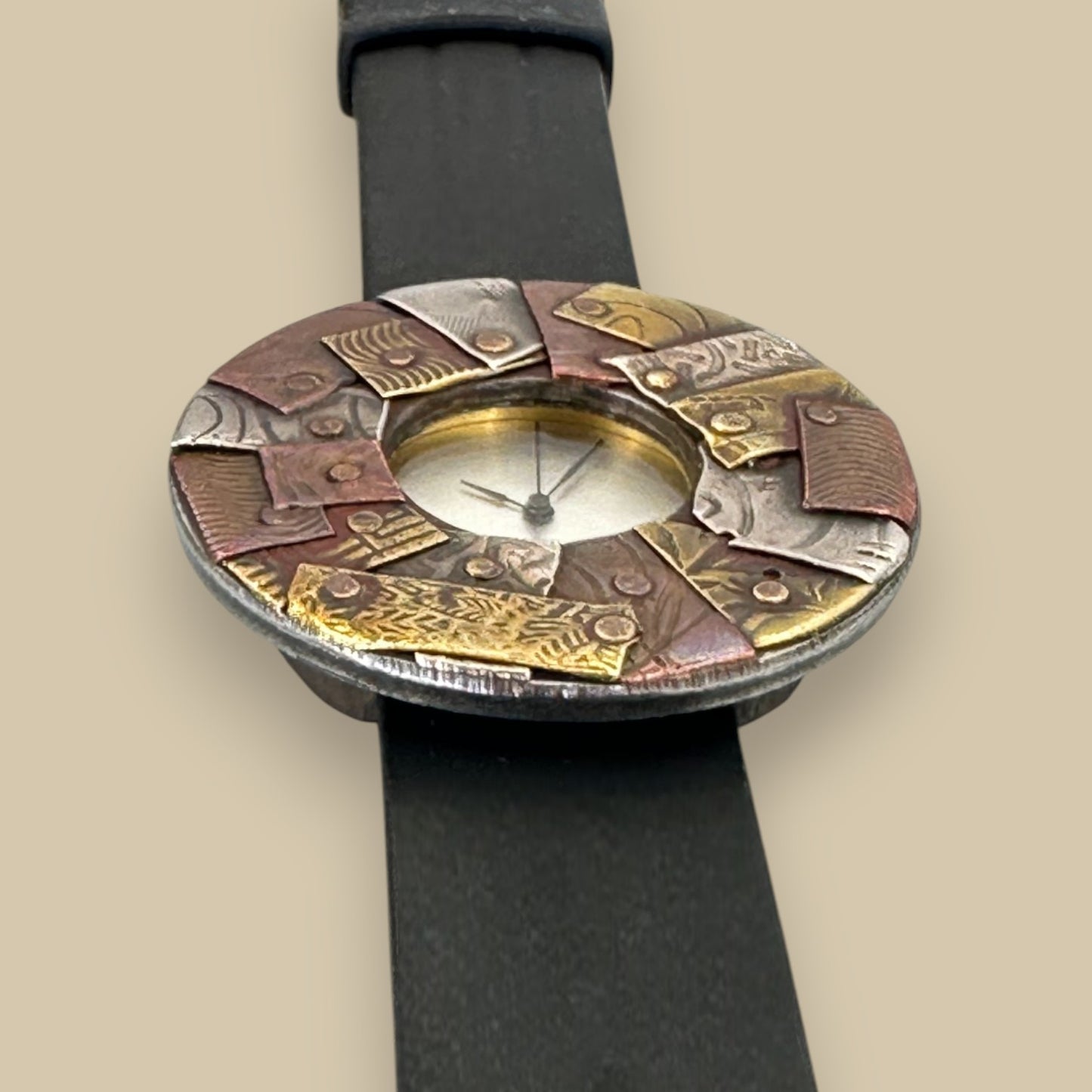 Watchcraft Mosaic Metal Art Watch by Eduardo Milieris - Handmade Watch