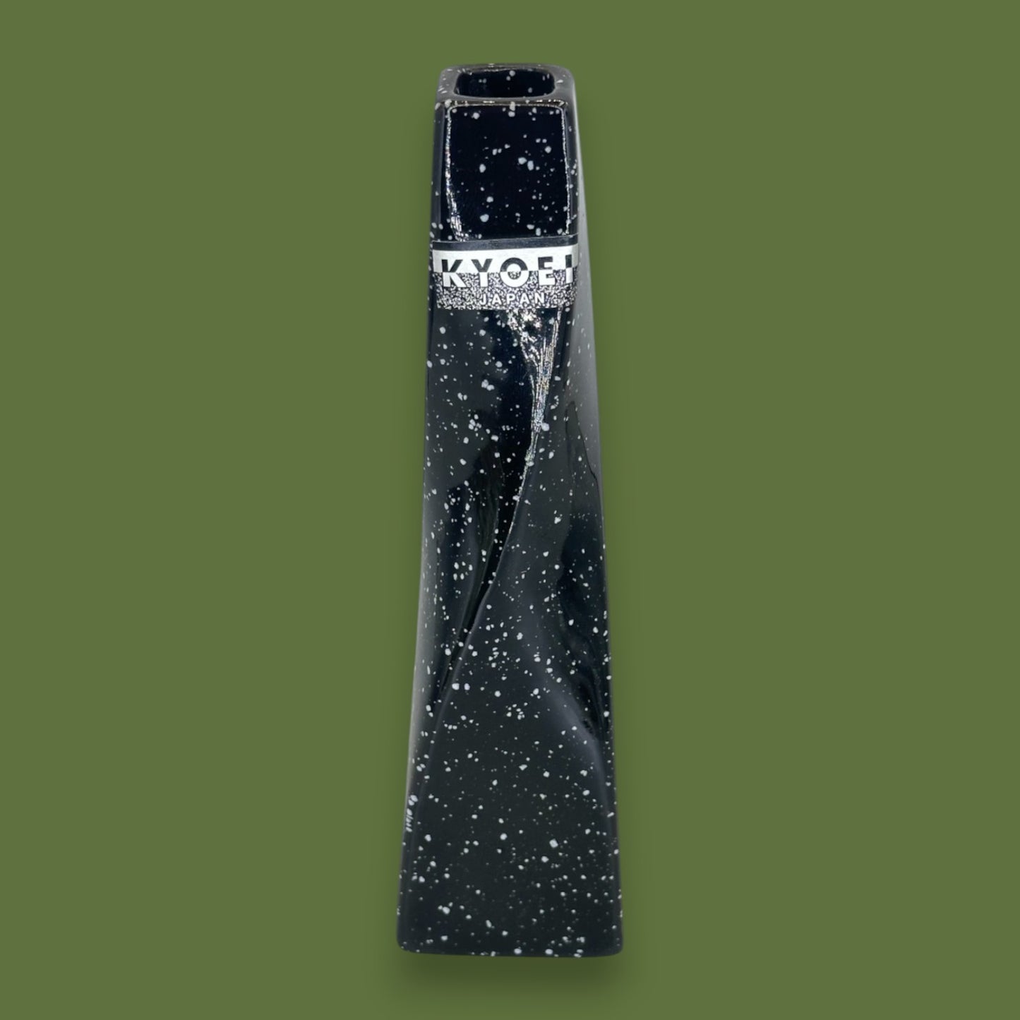 Black Japanese Vase – Kyoei Japan Twisted Ceramic Flower Vase
