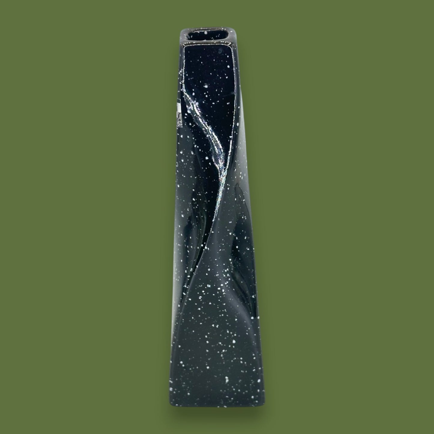Black Japanese Vase – Kyoei Japan Twisted Ceramic Flower Vase