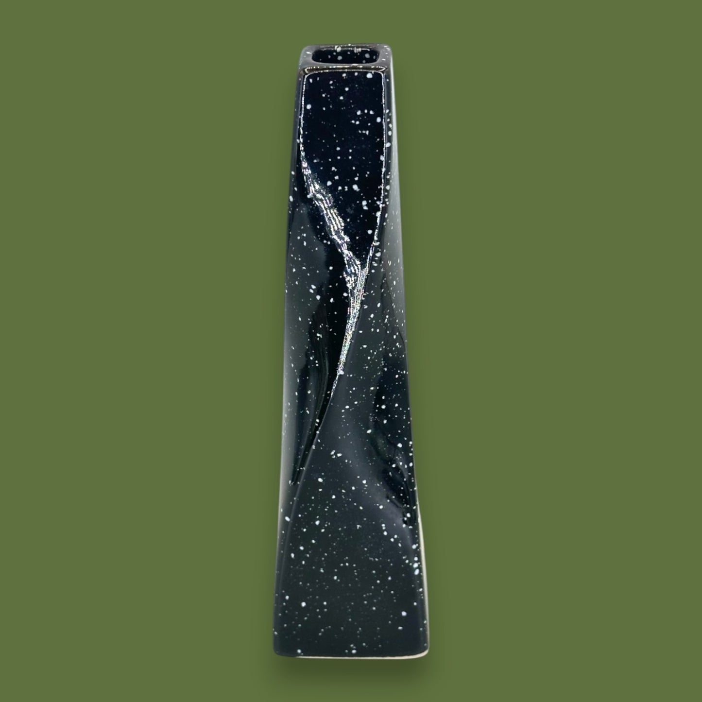 Black Japanese Vase – Kyoei Japan Twisted Ceramic Flower Vase