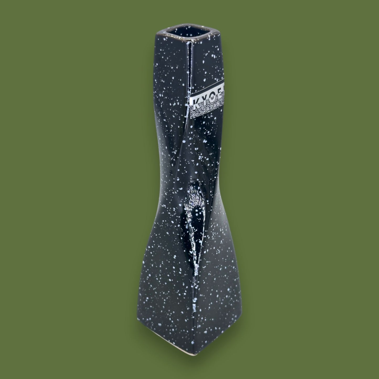 Black Japanese Vase – Kyoei Japan Twisted Ceramic Flower Vase
