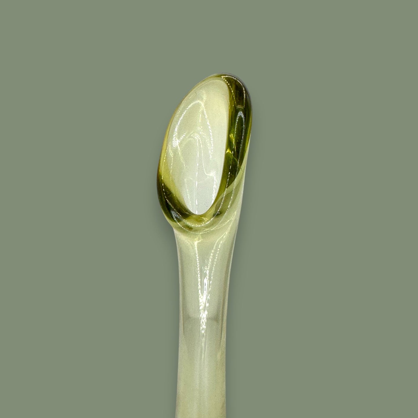 Green Hobnail Fenton Glass Vase – Vintage 1970s Avocado Bud Vase