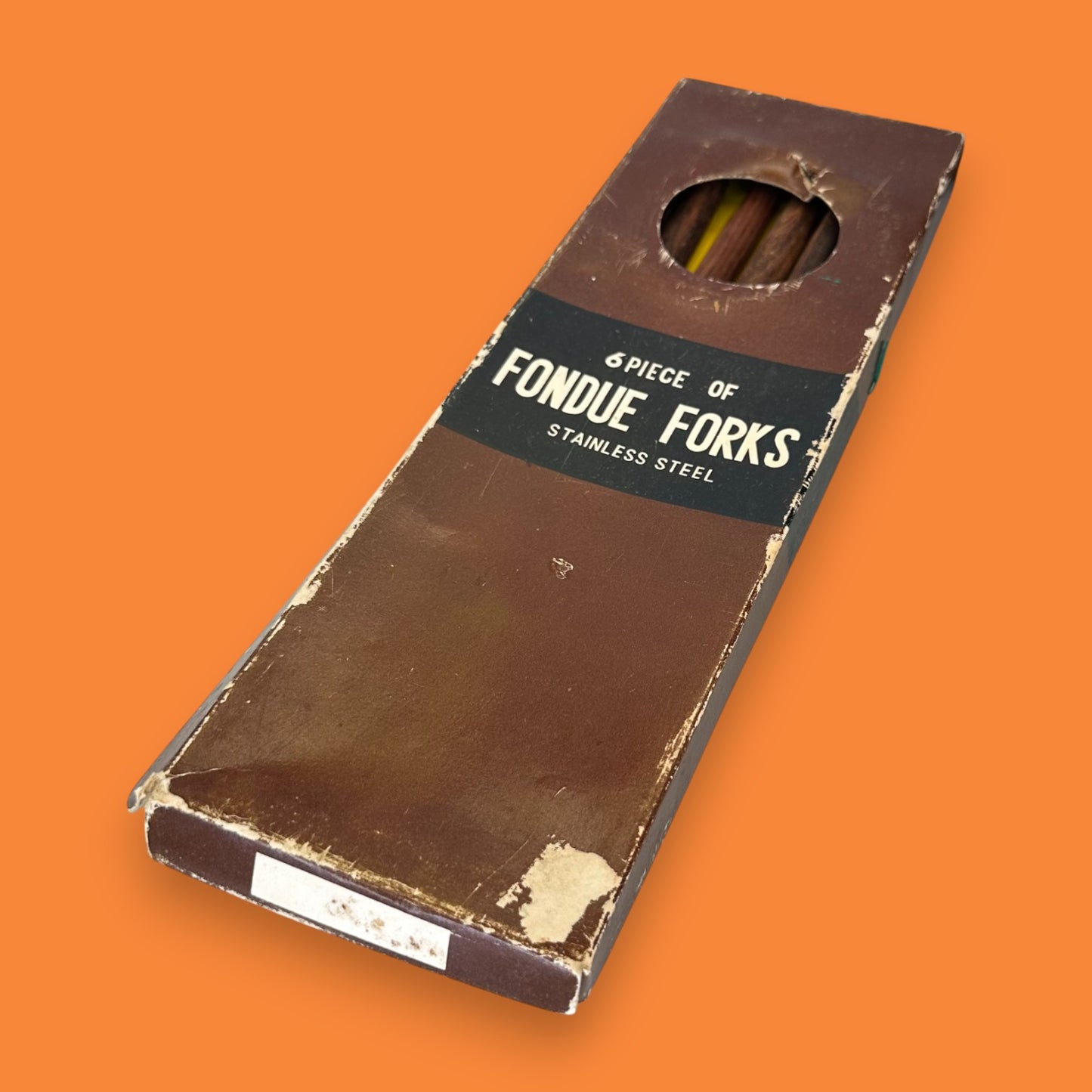 Vintage Teak Handle Fondue Fork Set - Mid Century Modern